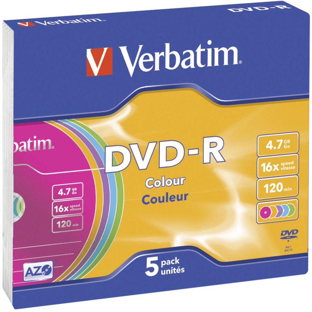 Verbatim DVD-Rohling Verbatim 43557 DVD-R Rohling