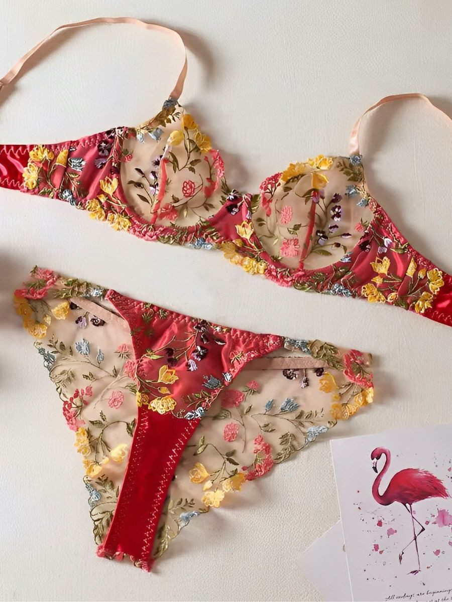 Elegant Love Set: Push-up-BH Sexy Dessous-Set,