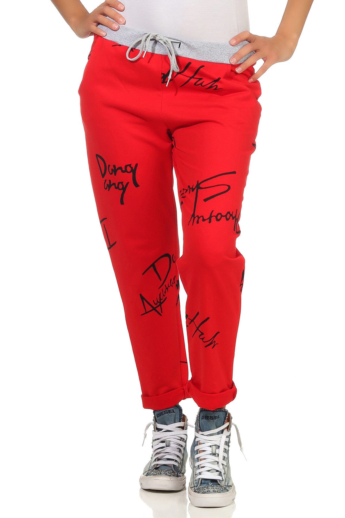 simaranda Jogginghose Damen Jogginghose Schrift 37
