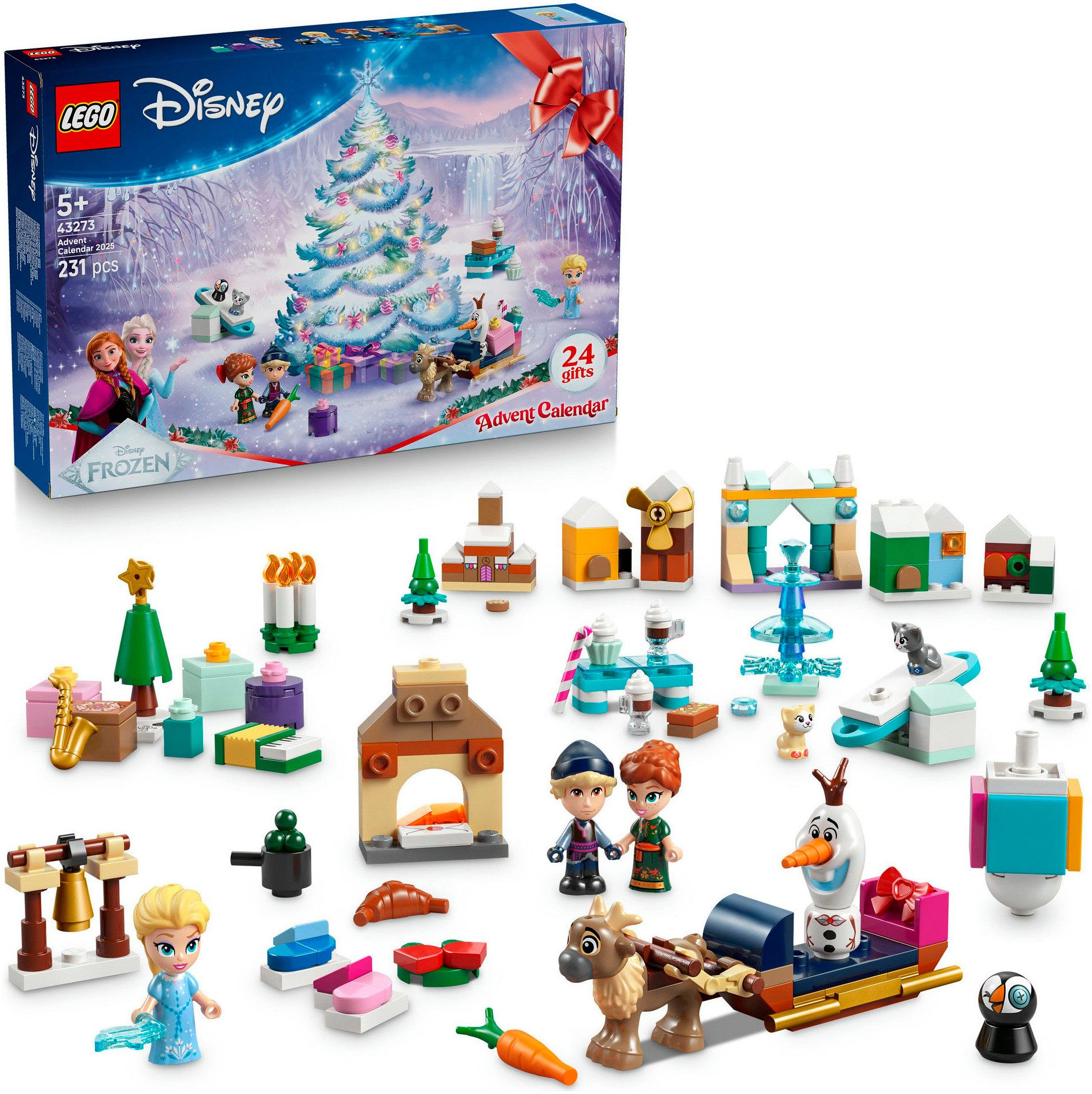 LEGO® Spielzeug-Adventskalender Spielbausteine, (43273), LEGO Disney