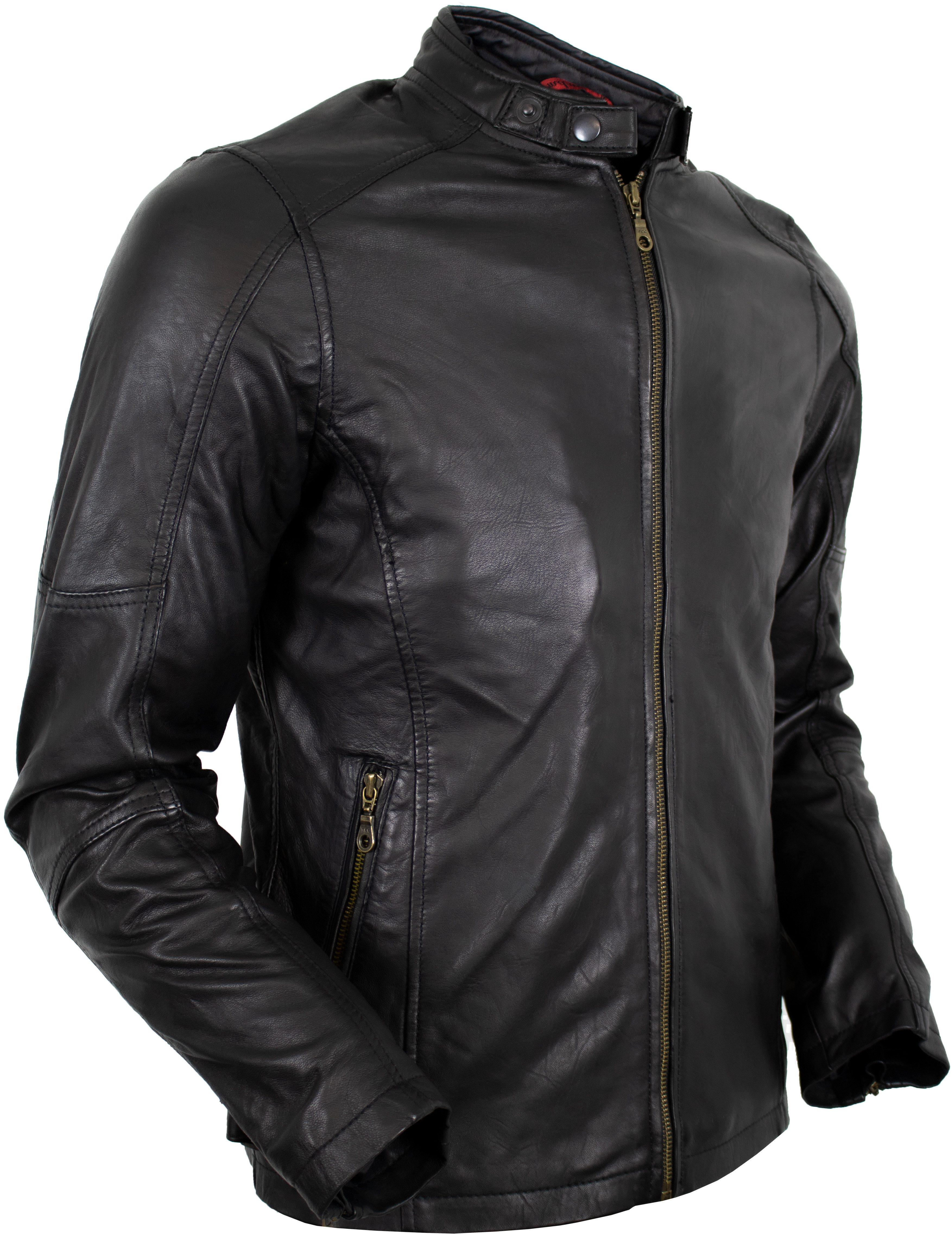 MDM Lederjacke Leichte Herren Lamm Nappa