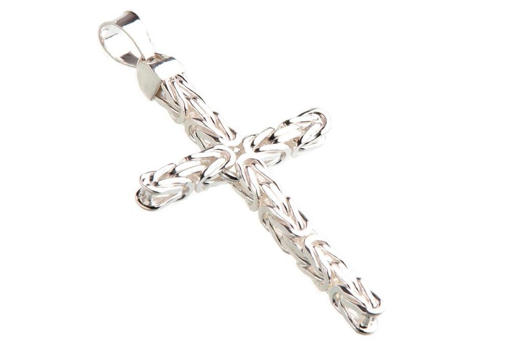 Silberkettenstore Kettenanhänger Anhänger Kreuz Königskette 7,5mm