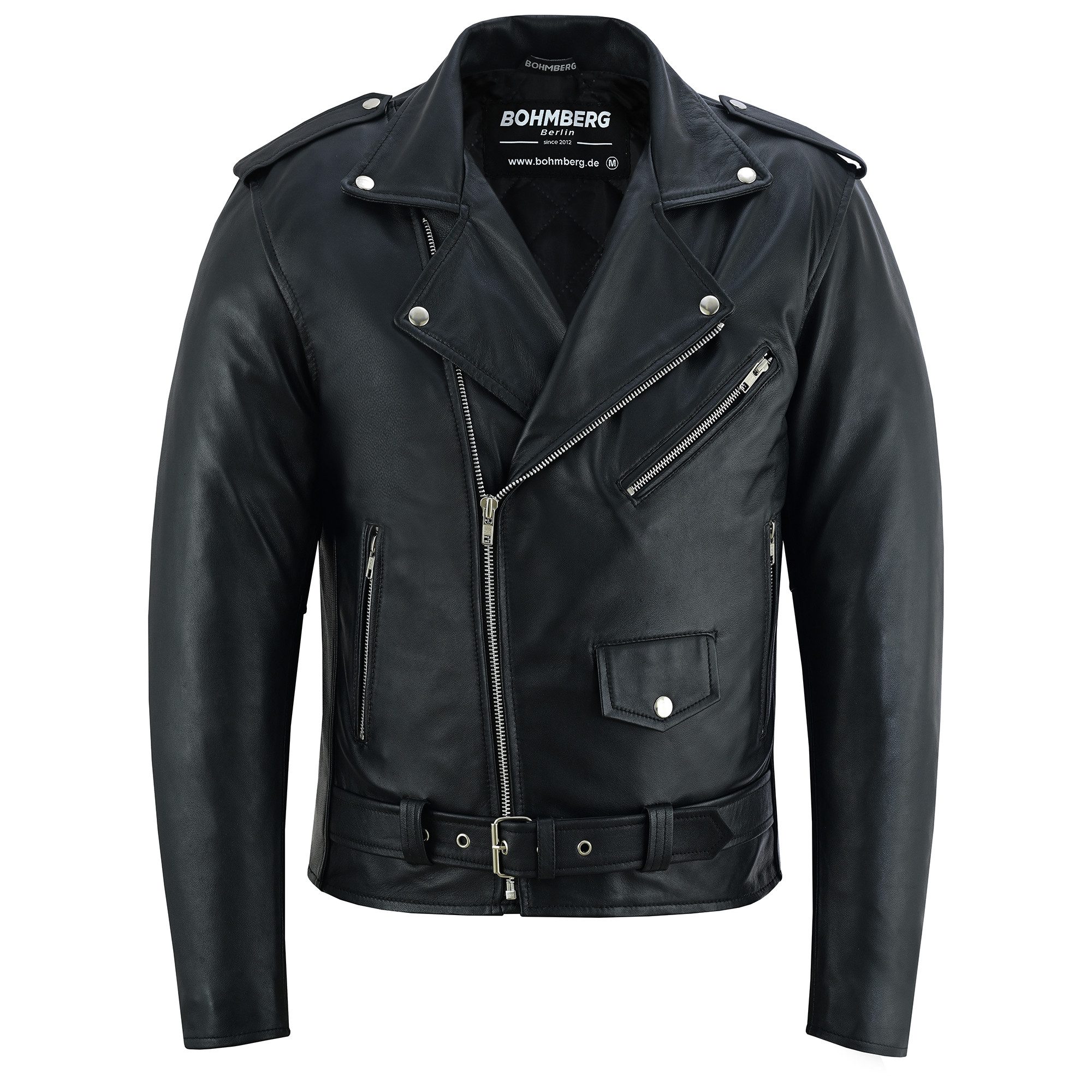 BOHMBERG Lederjacke LEOS Herren Biker-Übergangsjacke aus