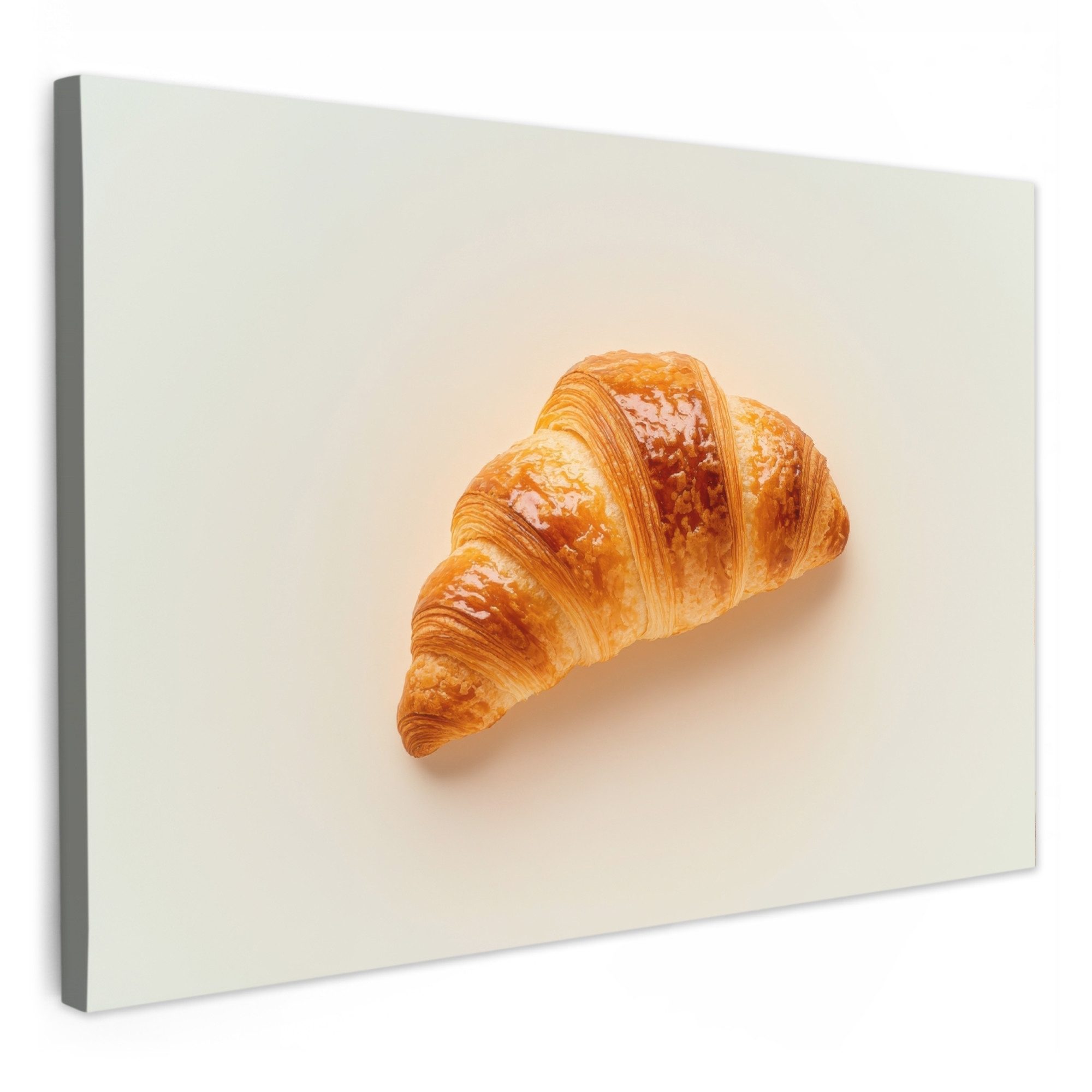 OneMillionCanvasses® Leinwandbild Croissant - Brot -