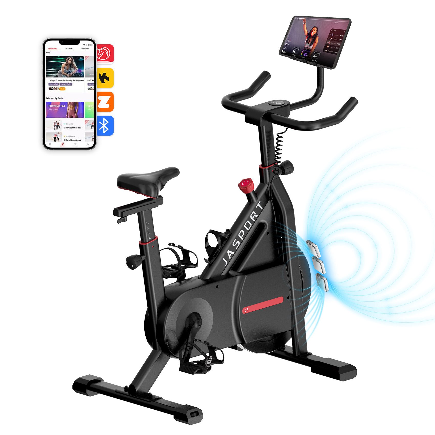 JASPORT Speedbike C3 Heimtrainer Fahhrad für