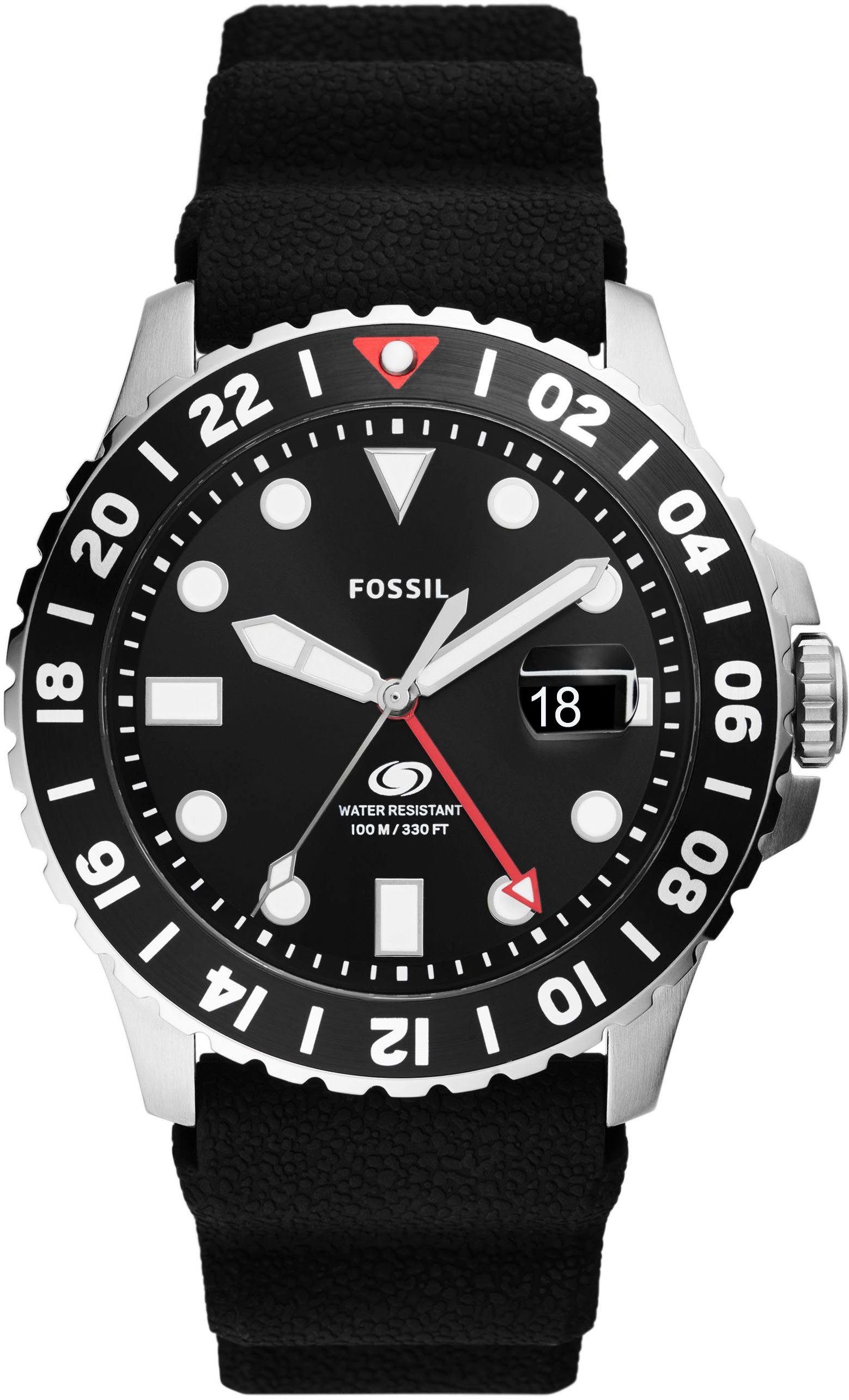 Fossil Quarzuhr FOSSIL BLUE GMT FS6036,