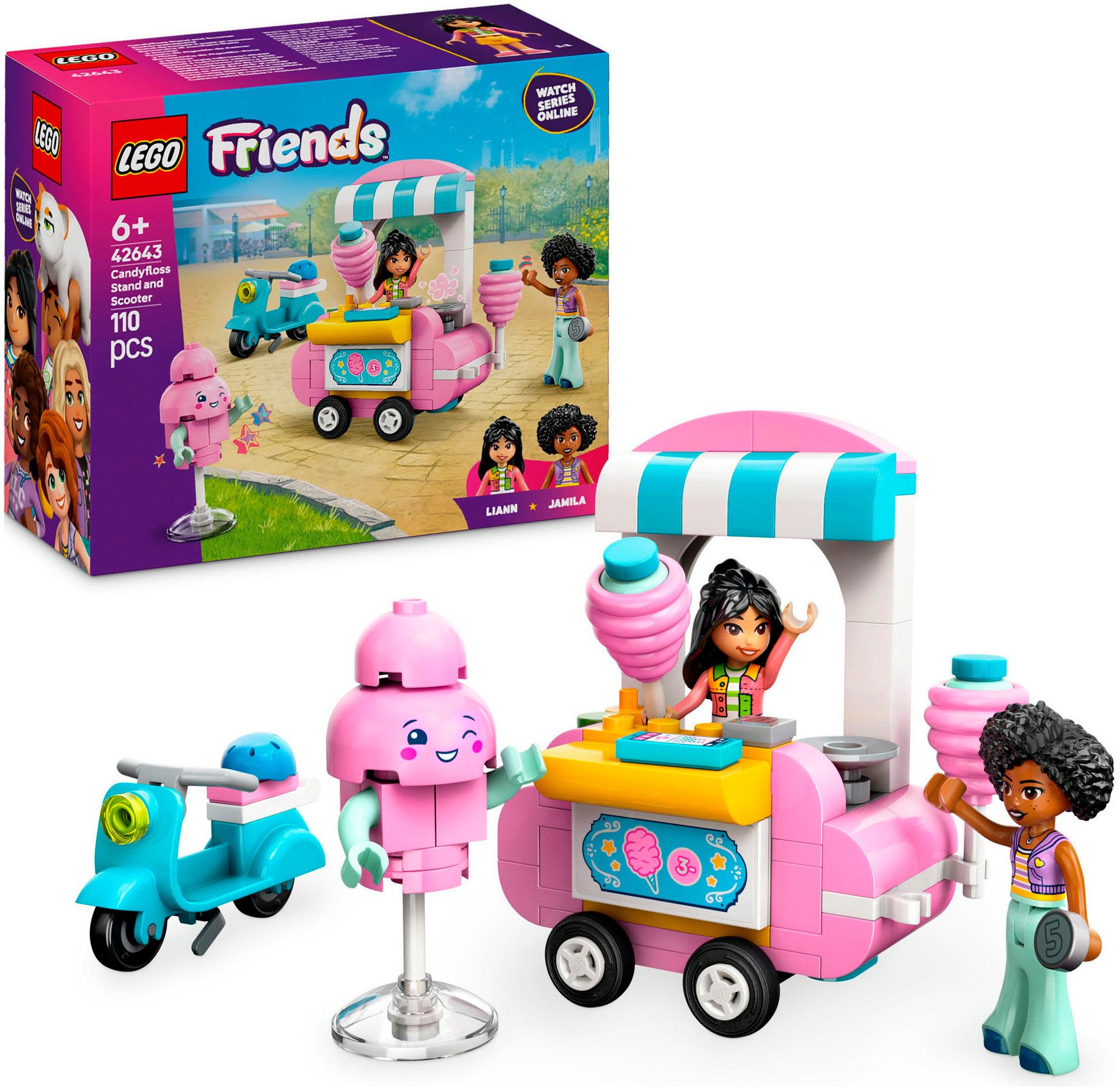LEGO® Zuckerwattestand (42643), LEGO Friends Konstruktionsspielsteine,