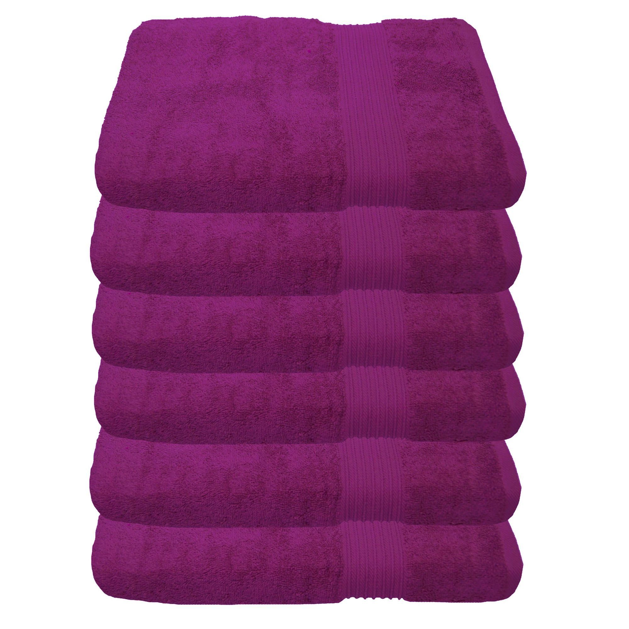 Julie Julsen Handtücher 6-Handtücher-Fuchsia-Handtuch 50 x