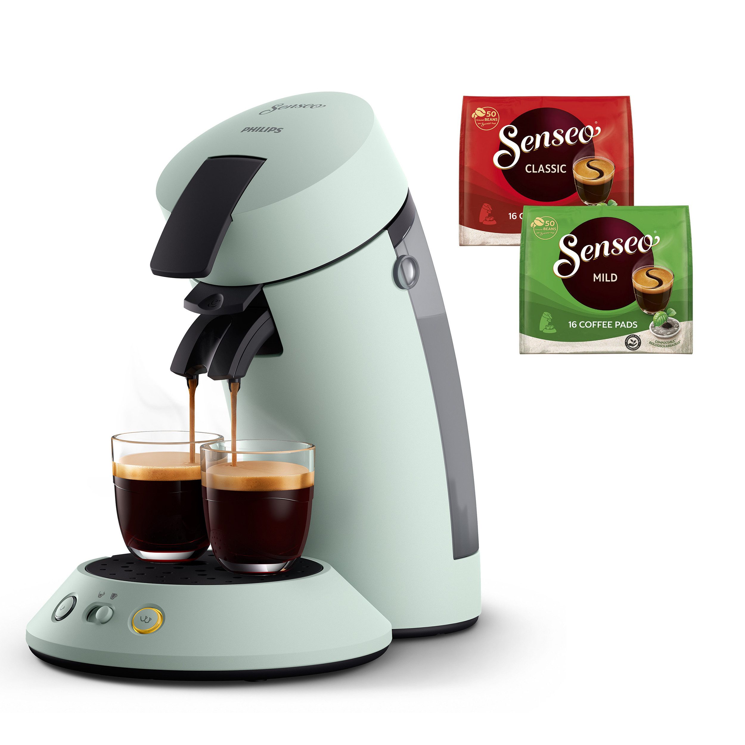 Philips Senseo Kaffeepadmaschine Original Plus CSA210/20,