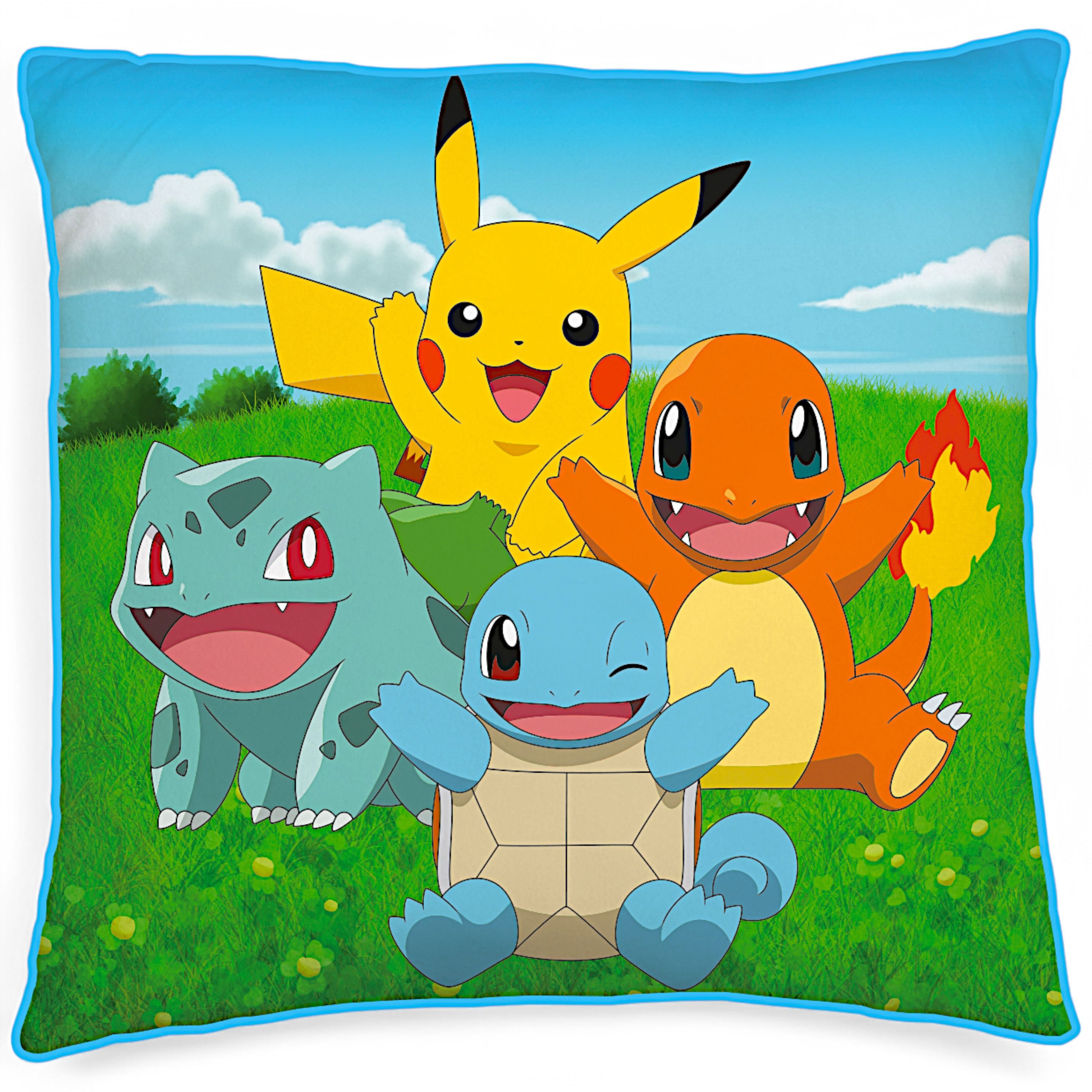 POKÉMON Dekokissen Pikachu, Bisasam, Glumanda &