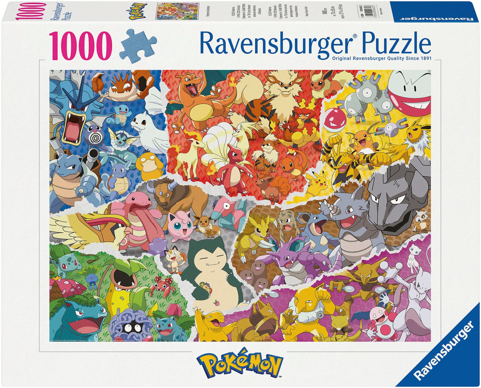 Ravensburger Puzzle Pokémon Abenteuer, 1000 Puzzleteile,