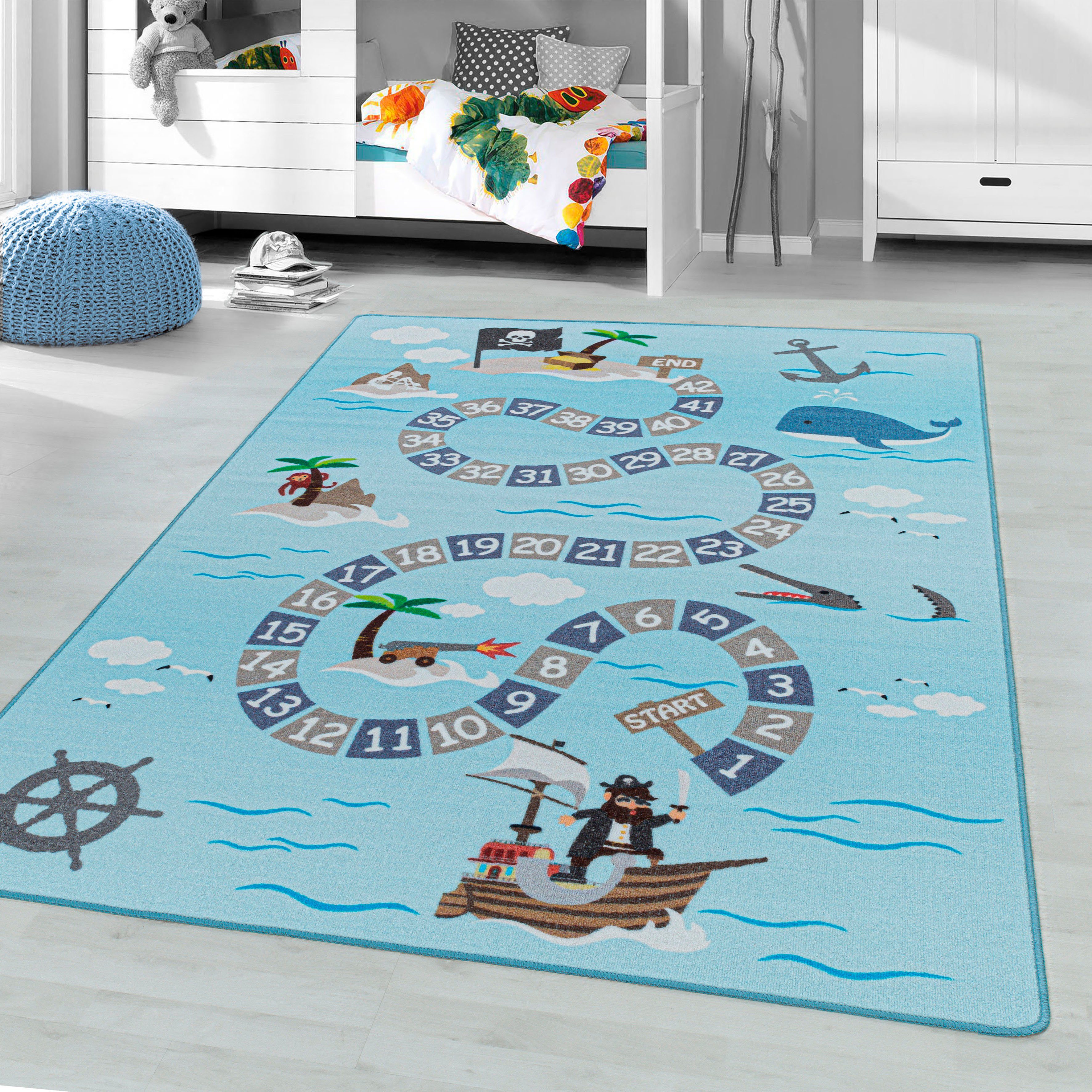 Ayyildiz Teppiche Kinderteppich PLAY 2908, rechteckig,