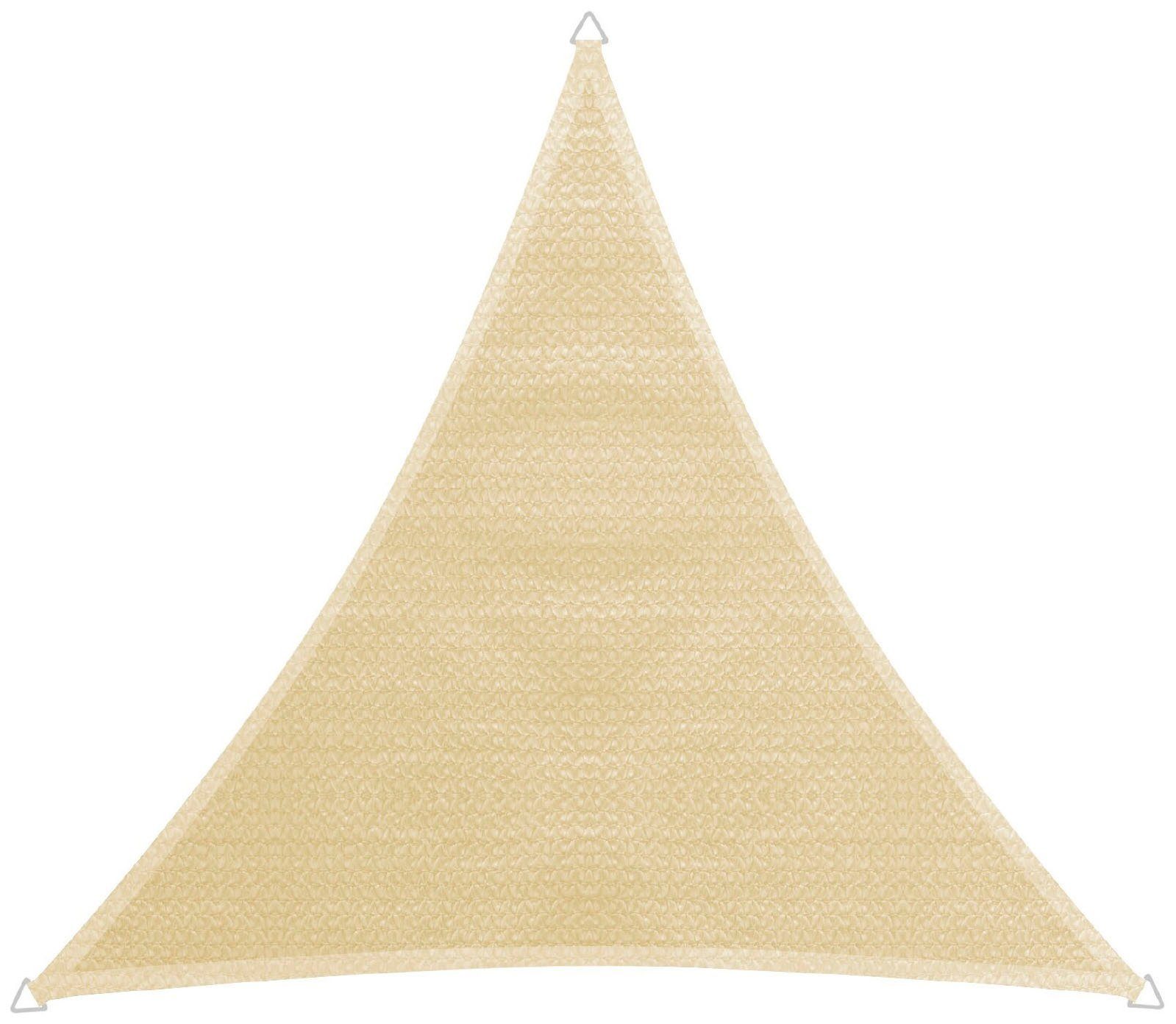 Windhager Sonnensegel Capri Dreieck, 4x4x4m, champagner