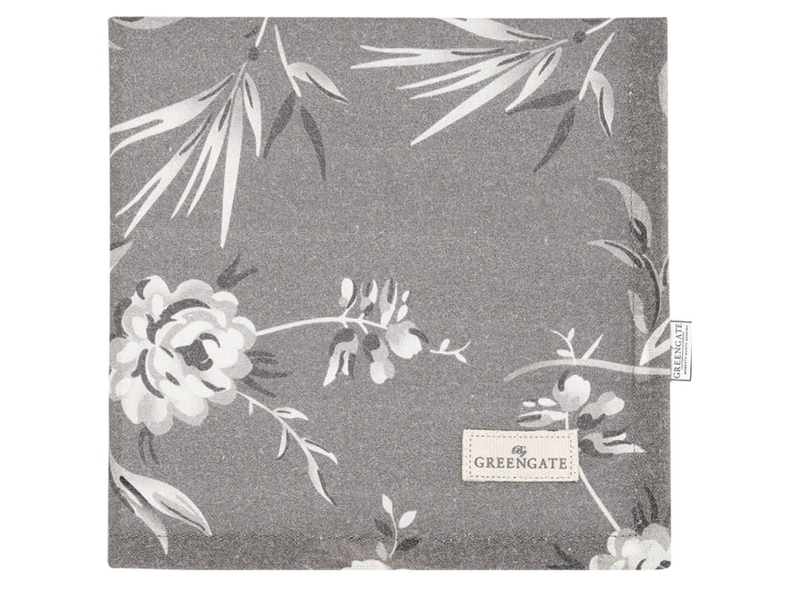 Greengate Stoffserviette Aslaug Stoffserviette dark grey