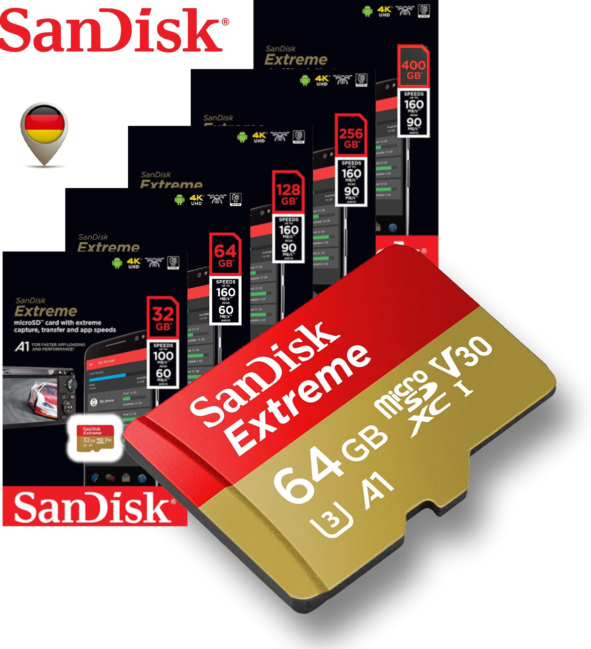 Sandisk Extreme 4K microSD Karte Memory