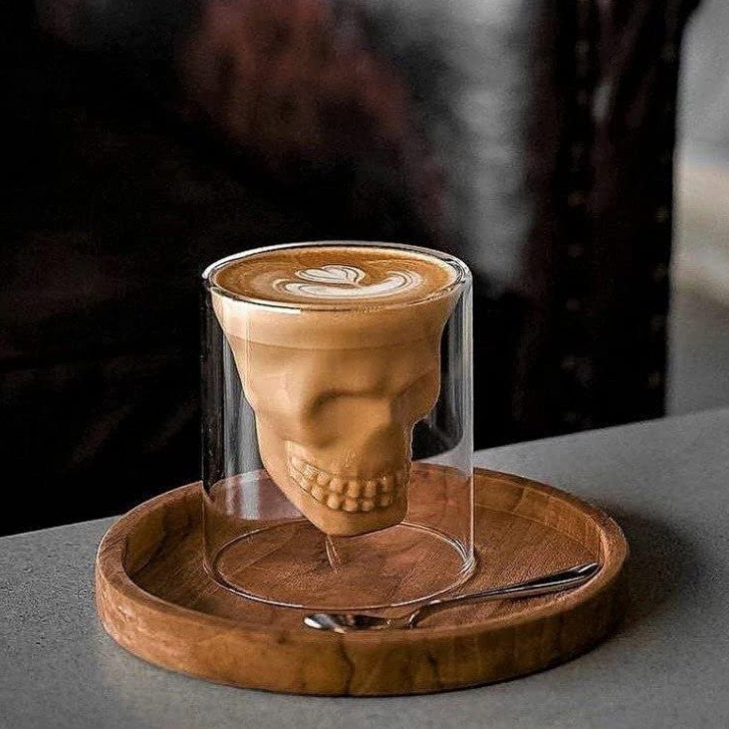 Geschenkehöhle Gläser-Set 3D Totenkopf Kristall Gläser