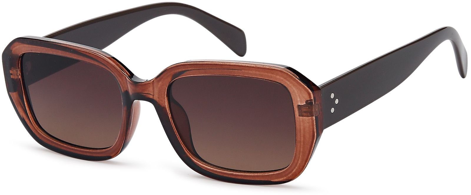 styleBREAKER Sonnenbrille Retro Sonnenbrille Breiter Rahmen