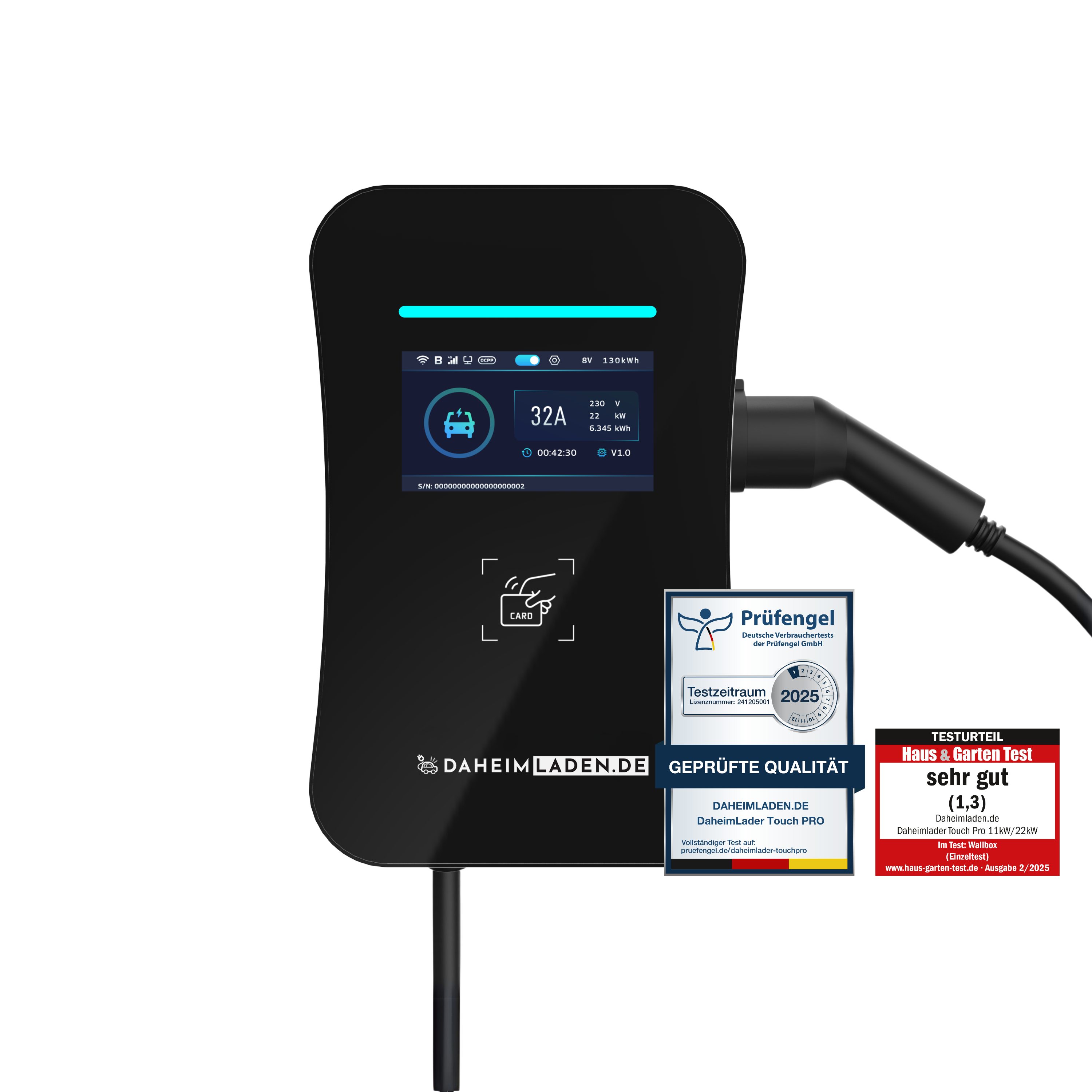 DAHEIM LADEN Elektroauto-Ladestation DaheimLader Touch PRO