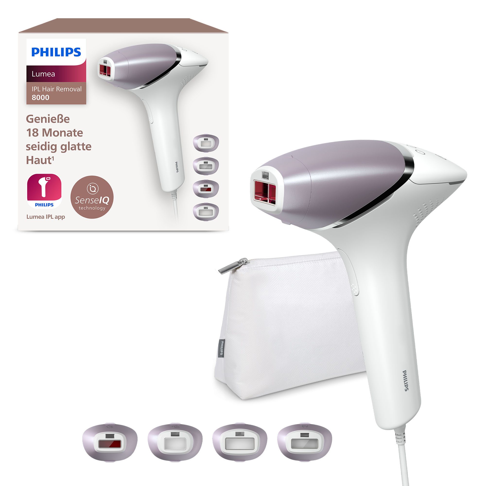 Philips IPL-Haarentferner Lumea S8000 BRI947/00, 450.000