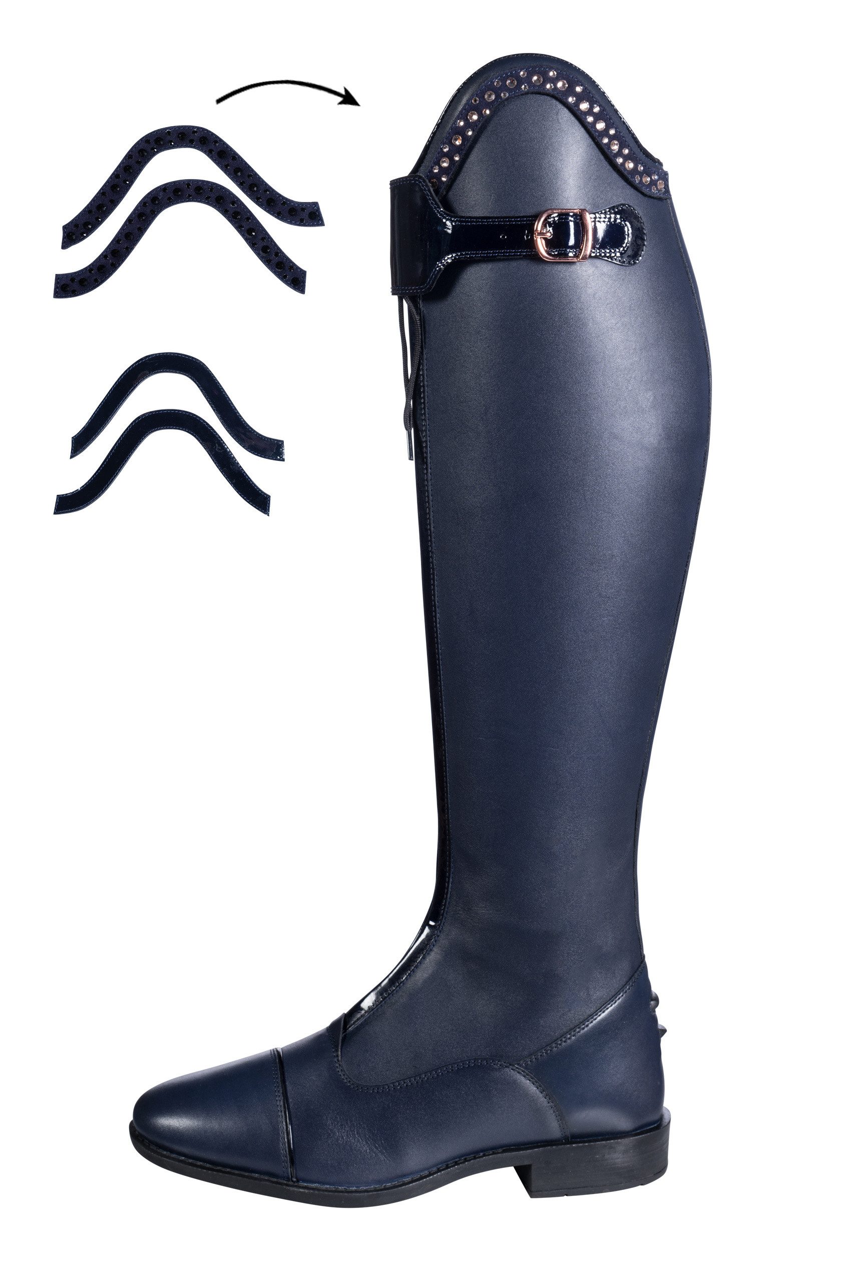 HKM Reitstiefel -Trinity- Langlänge/enge Weite Reitstiefel