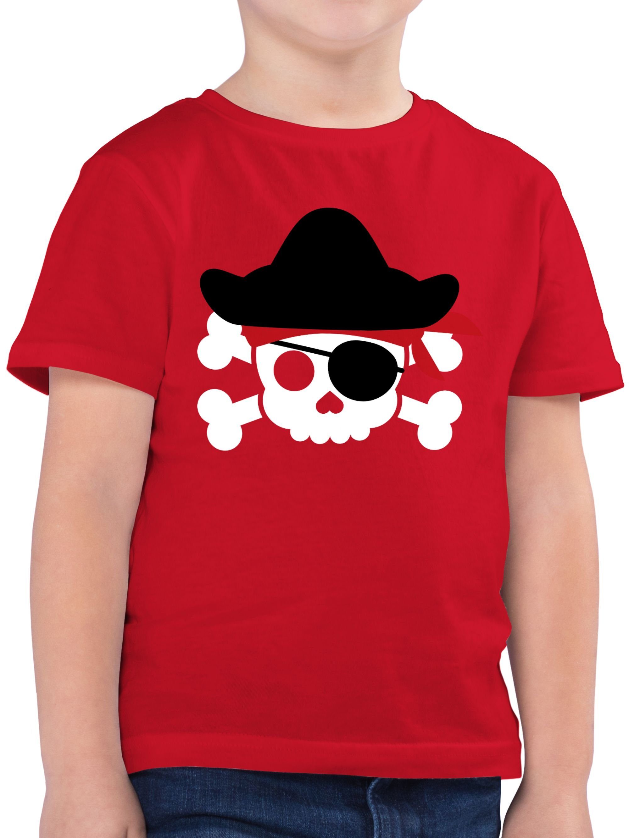 Shirtracer T-Shirt Piratenkopf Kostüm Piraten I