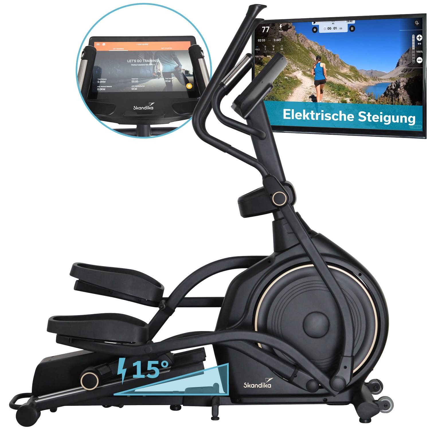 Skandika Crosstrainer für zuhause, Carbon P30-S