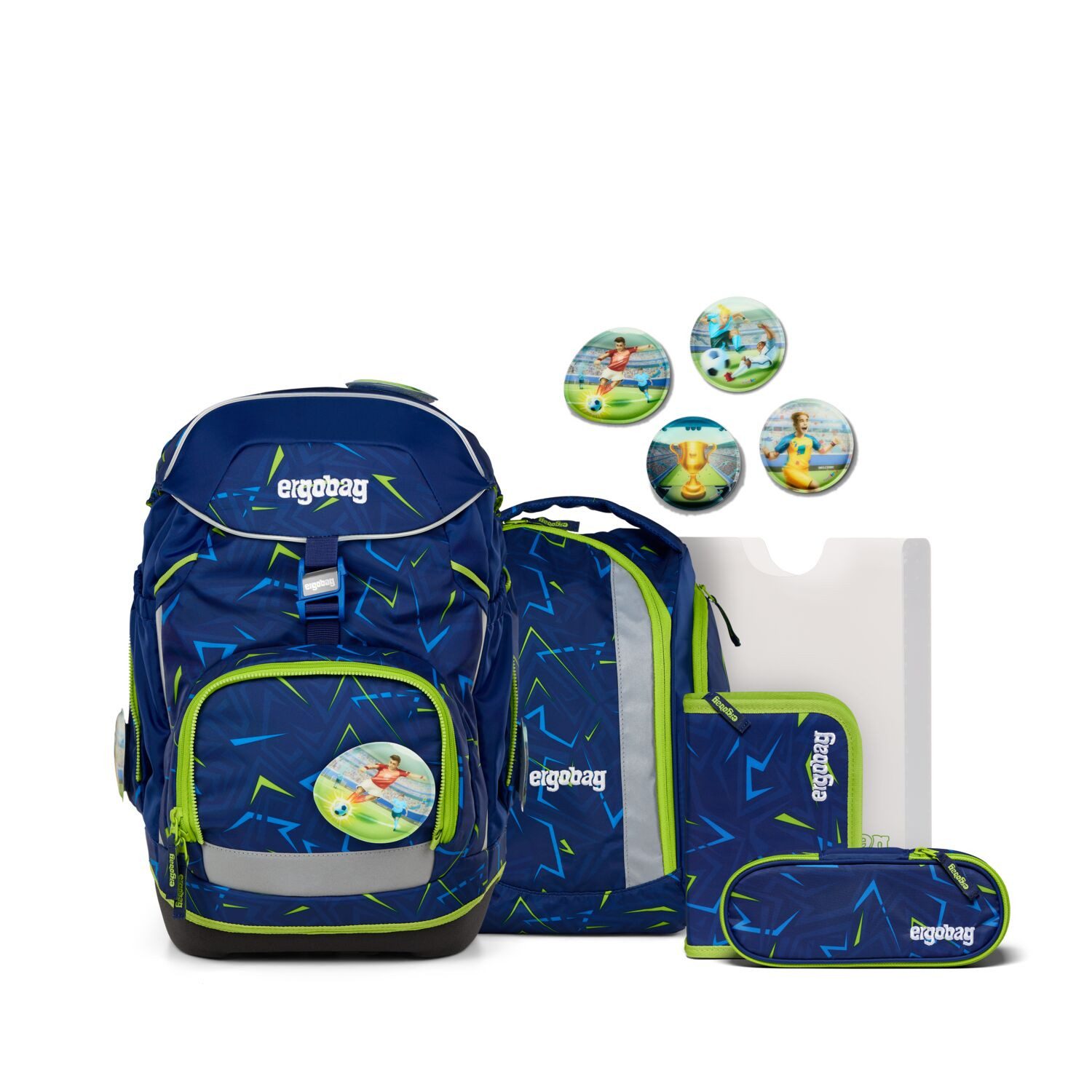 ergobag Schulranzen Schulranzen-Set PACK SpitzenreitBär 6-teilig