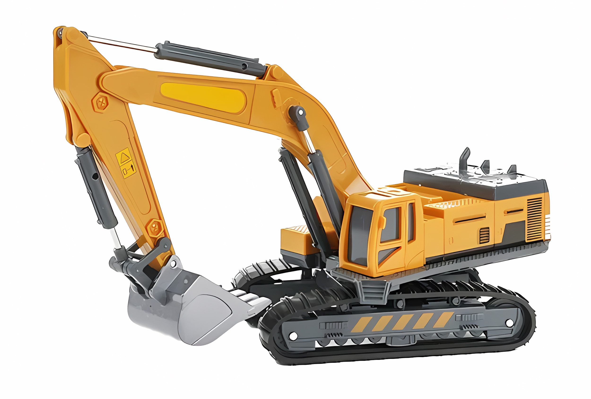 Toi-Toys Spielzeug-Bagger EXCAVATOR 360° drehbar Bagger