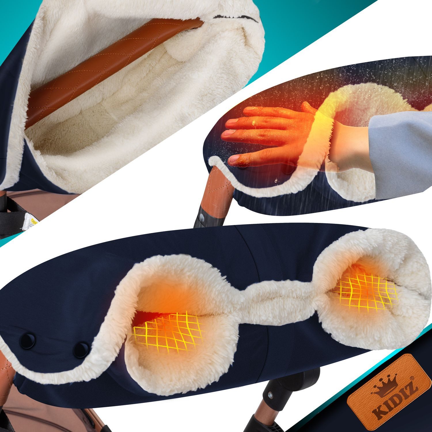 KIDIZ Kinderwagen-Handwärmer, Handwärmer Kinderwagen Handschuhe Handmuff