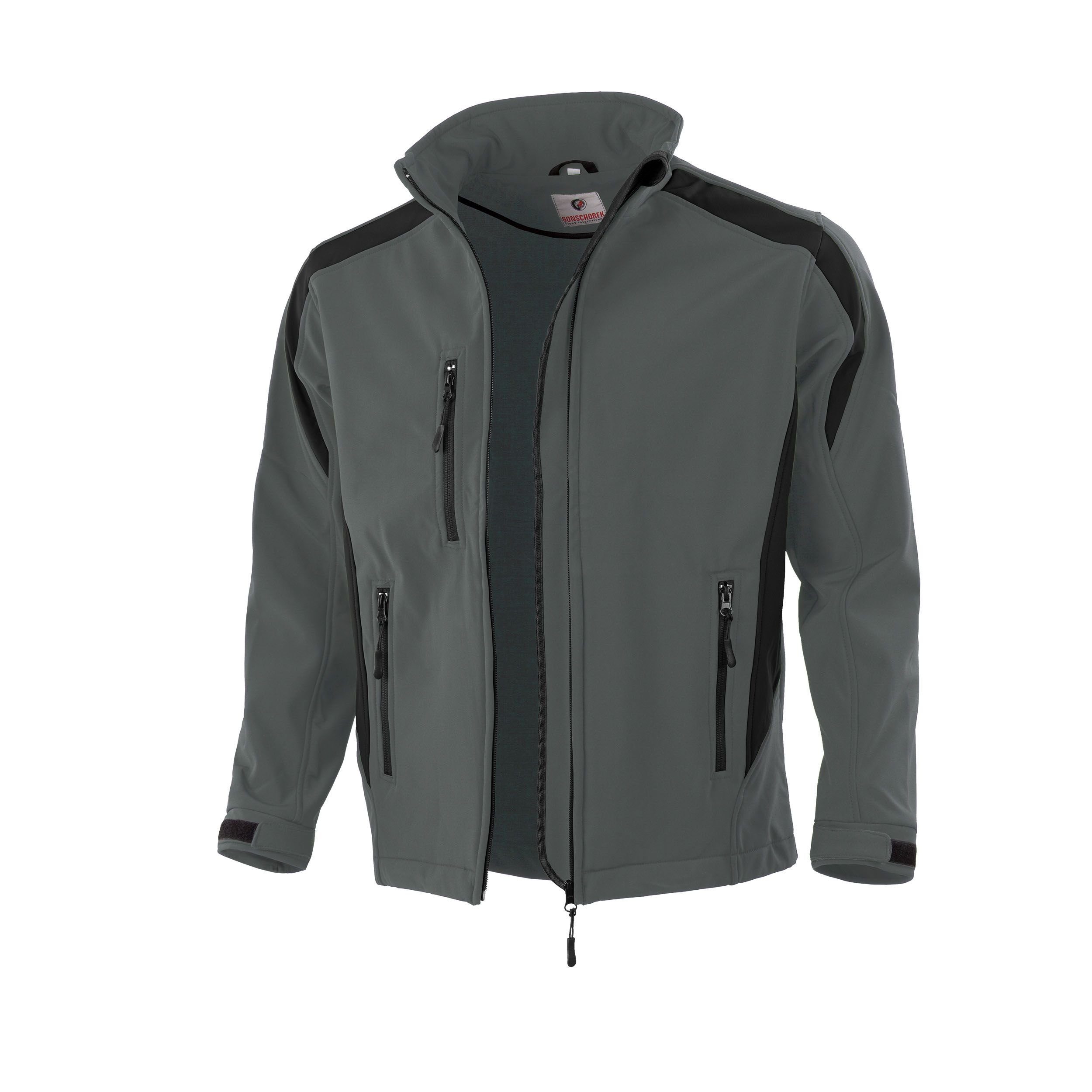 Qualitex Workwear Softshelljacke wasserabweisende Outdoor-Arbeitsjacke -