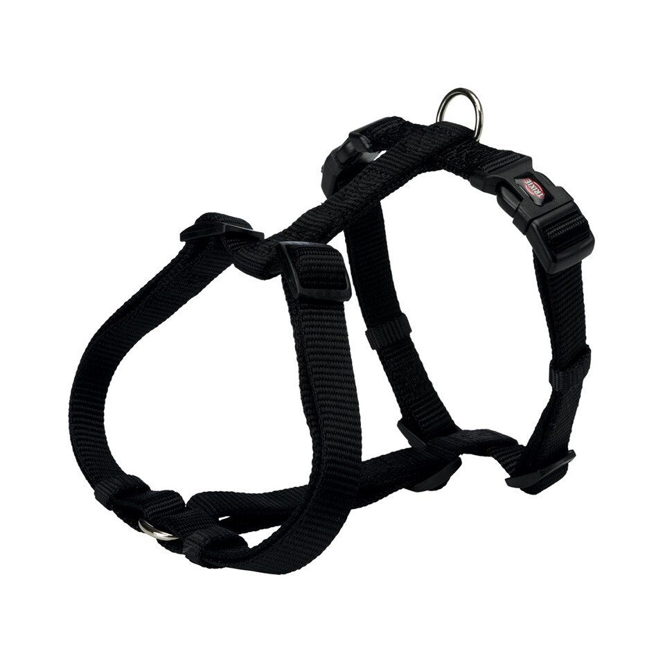 TRIXIE Hunde-Geschirr Premium H-Geschirr schwarz