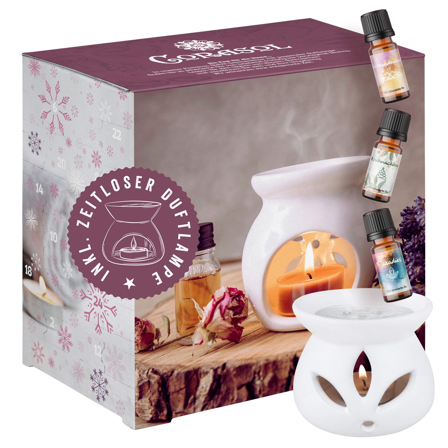 Corasol Adventskalender Premium Raumduft Duftöl Adventskalender