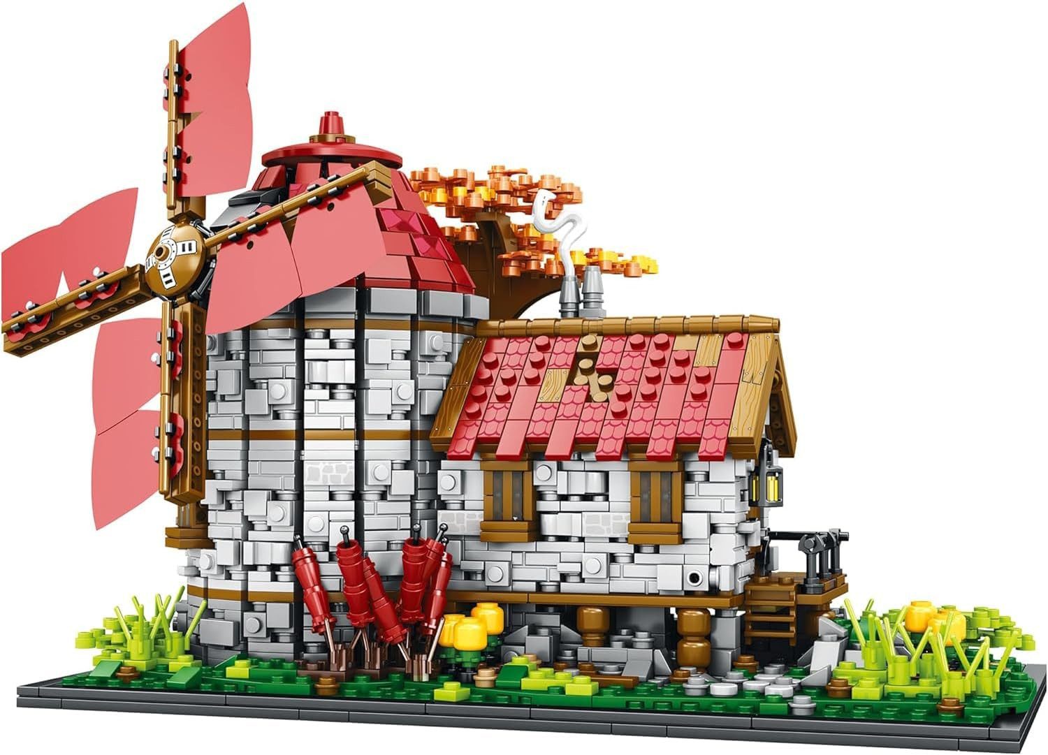 Reobrix Reobrix 66014 Mittelalter Windmühle Klemmbausteine