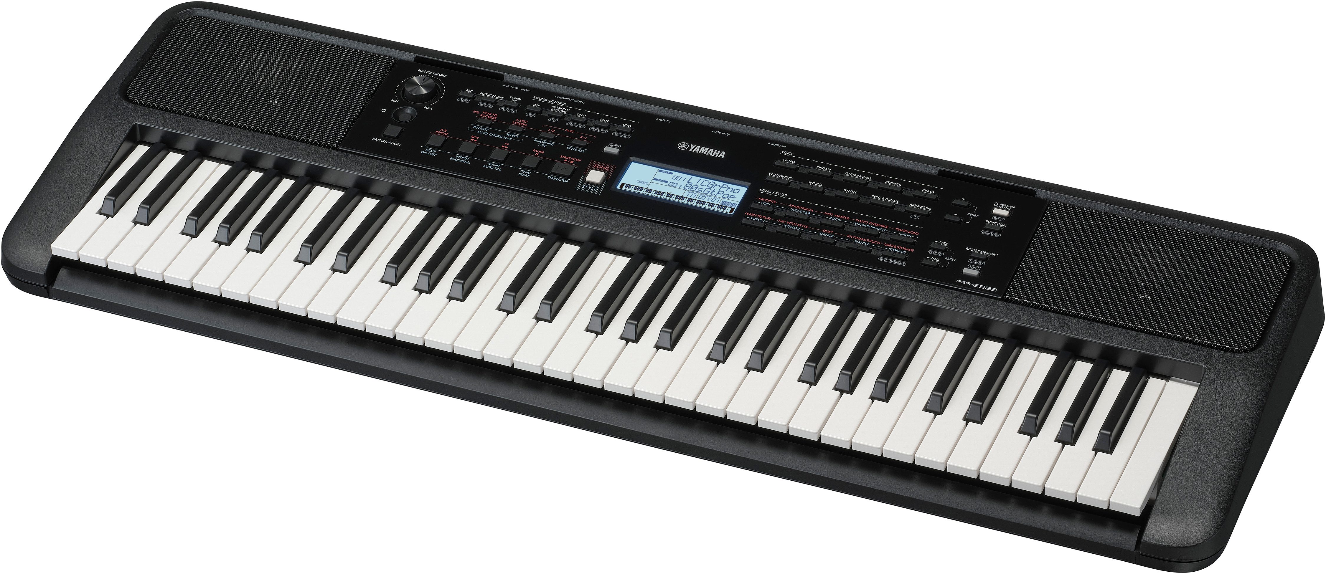 Yamaha Home-Keyboard PSR-E383, schwarz, inklusive Netzteil