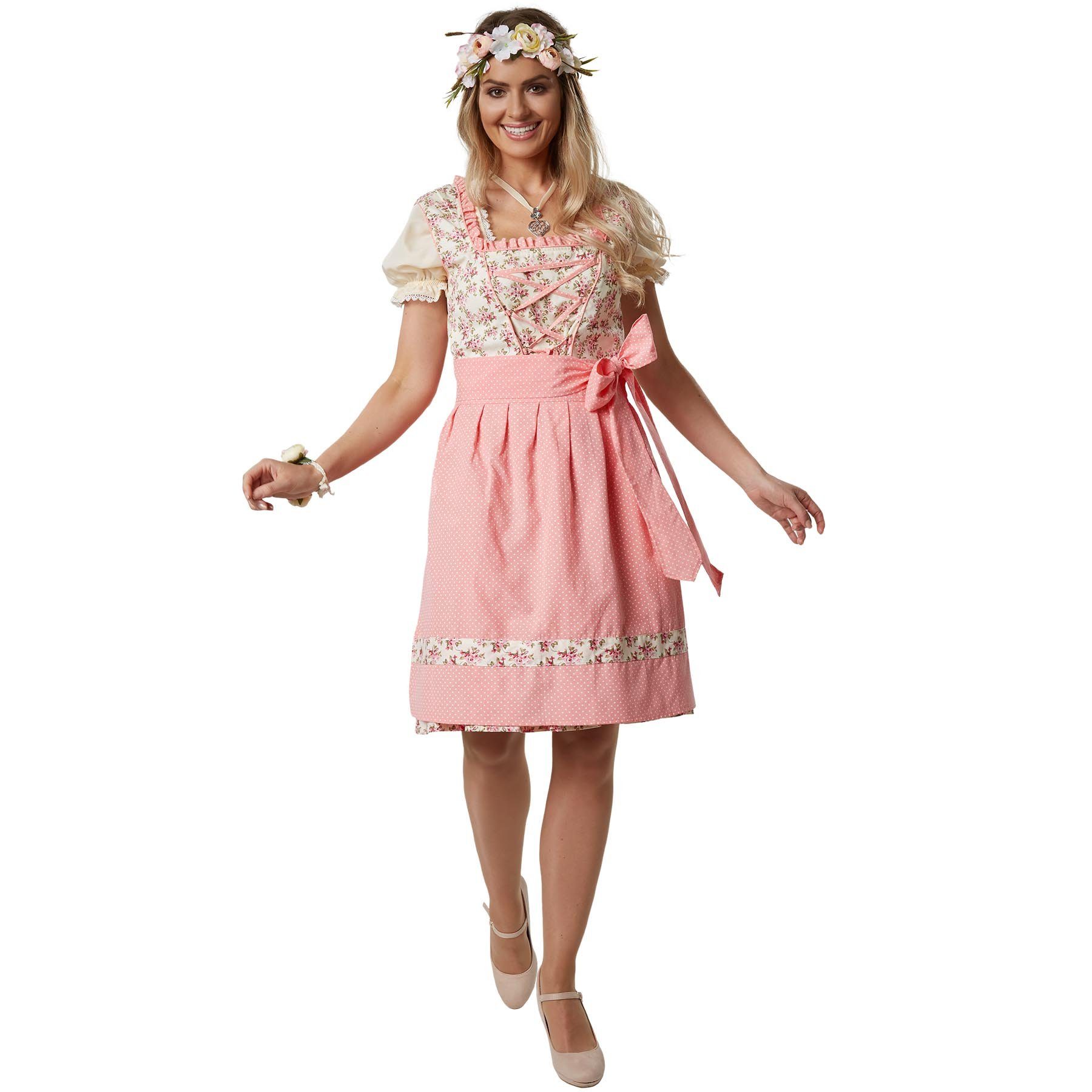 dressforfun Dirndl Frauenkostüm Mini-Dirndl Herrenchiemsee Modell
