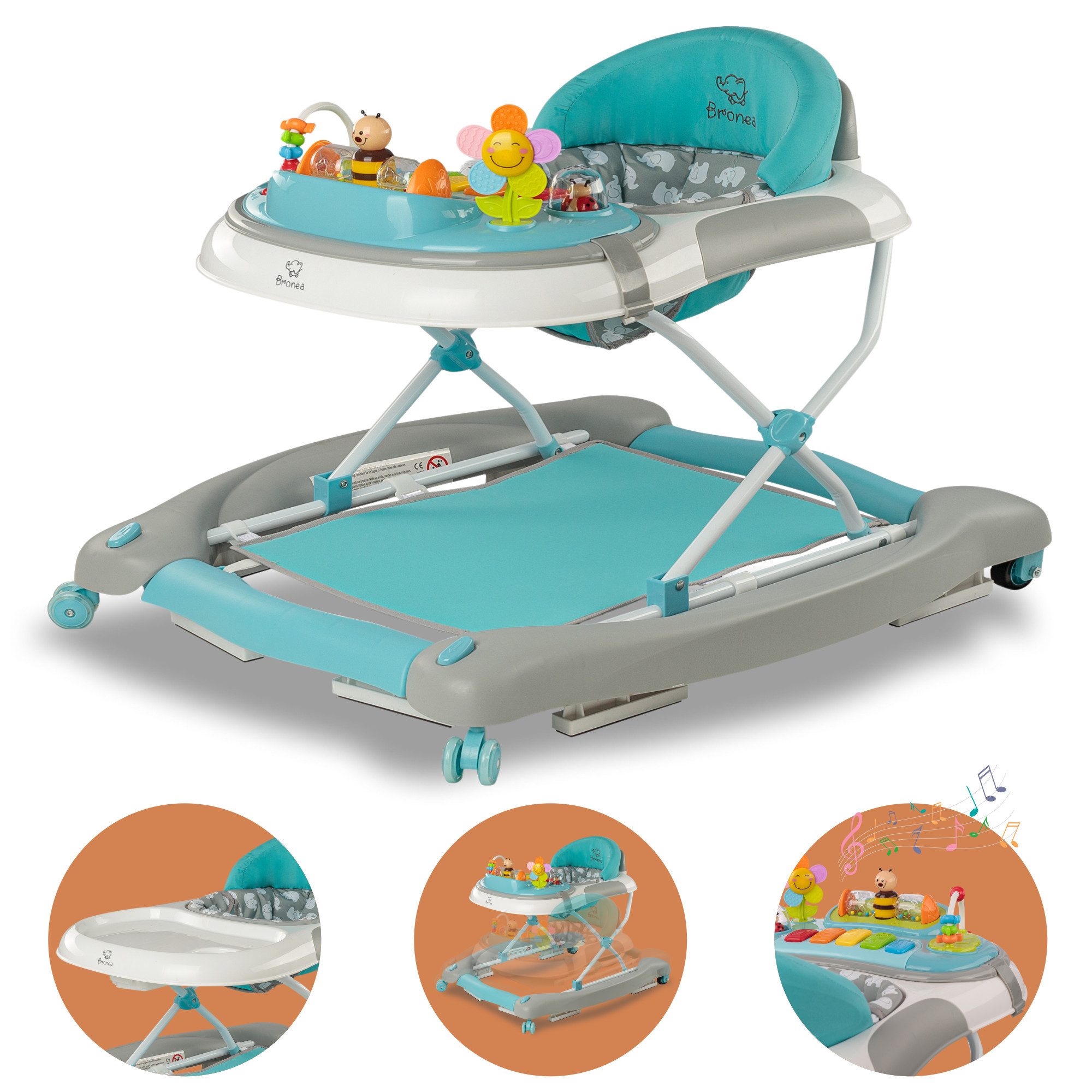 Bronea Lauflernhilfe Happy Life 4-in-1 Babywalker