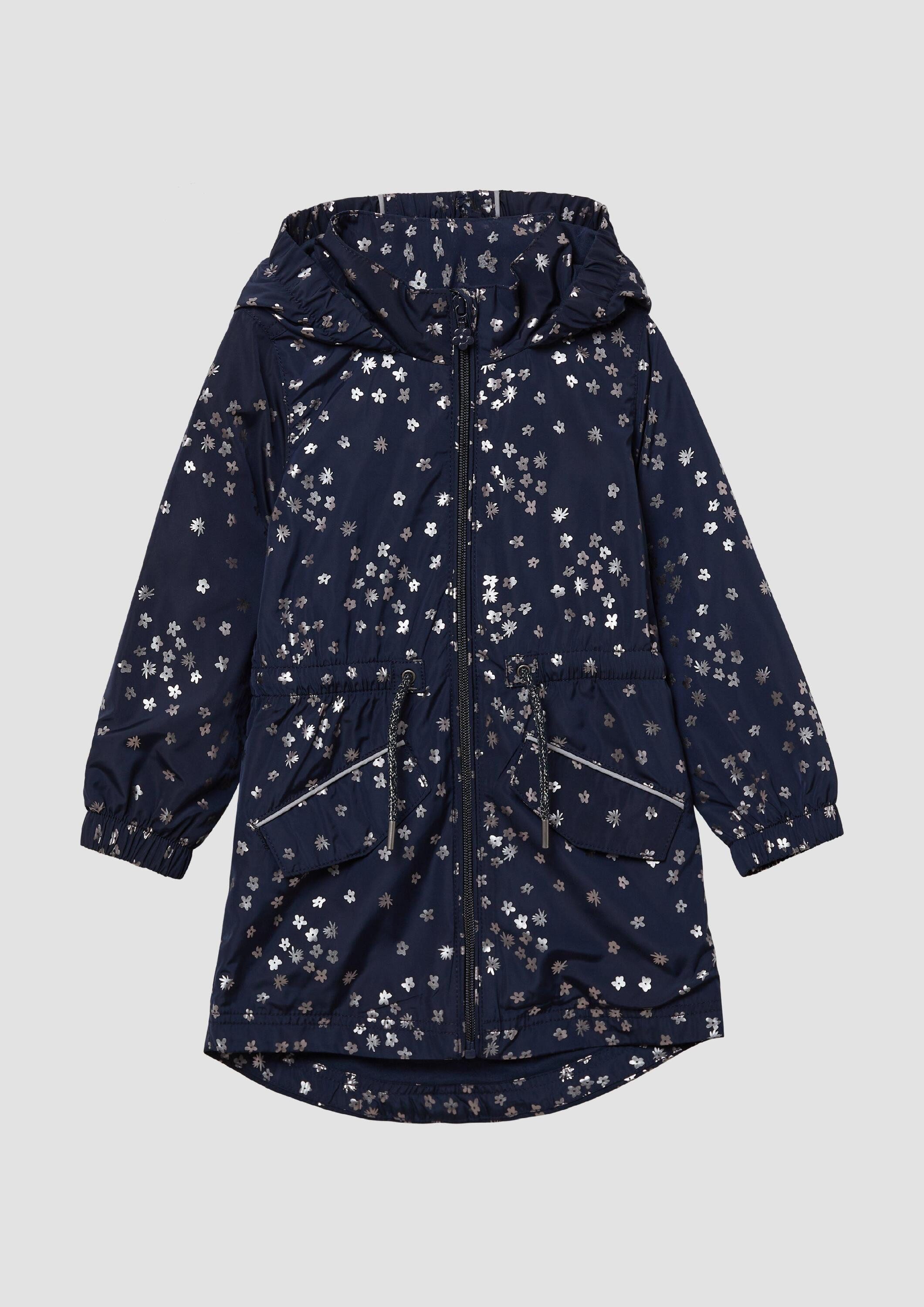 s.Oliver Funktionsmantel Outdoor-Mantel Gemusterter Outdoor-Mantel mit