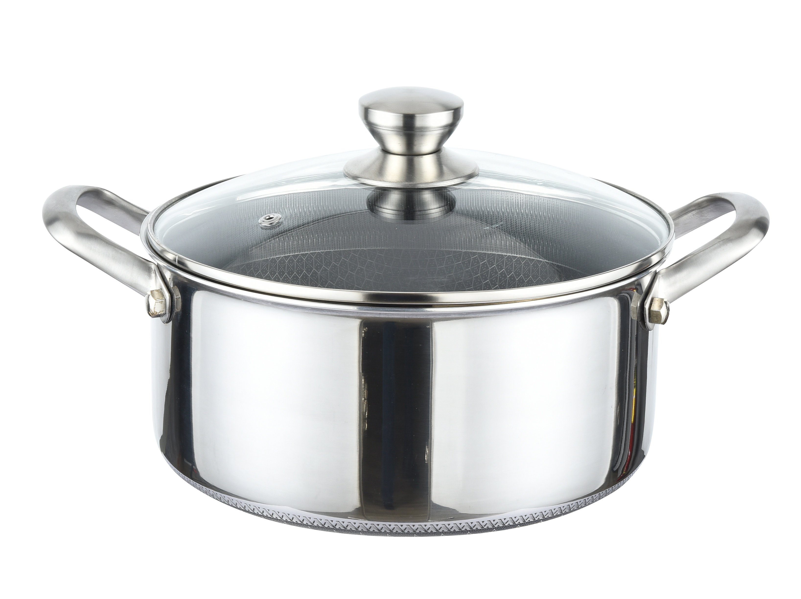 Cheffinger Topf-Set Kochtopf Topf Ø24cm Massiv