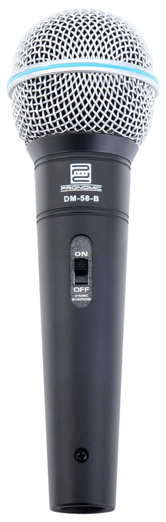 Pronomic Mikrofon DM-58-B Vocal Dynamisches-Mikrofon, inkl.