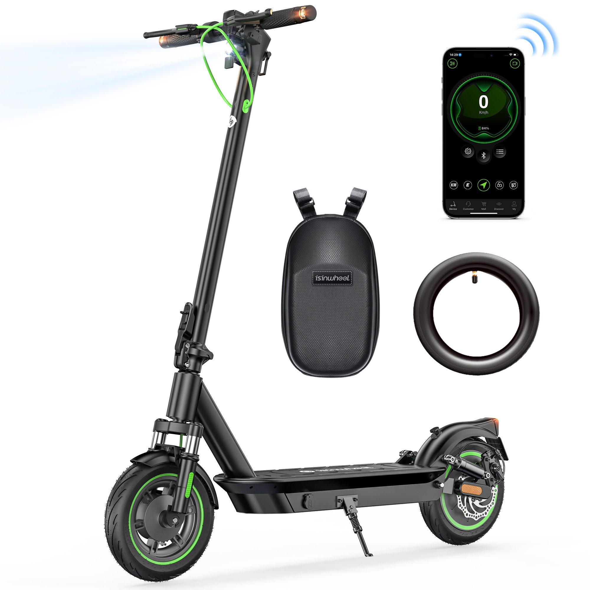 iscooter E-Scooter mit Straßenzulassung (ABE),Klappbarer Elektroroller