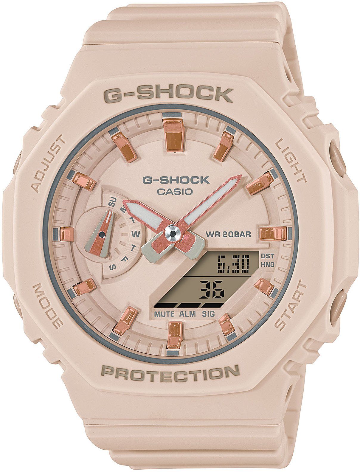 CASIO G-SHOCK Chronograph GMA-S2100-4AER, Quarzuhr, Armbanduhr,