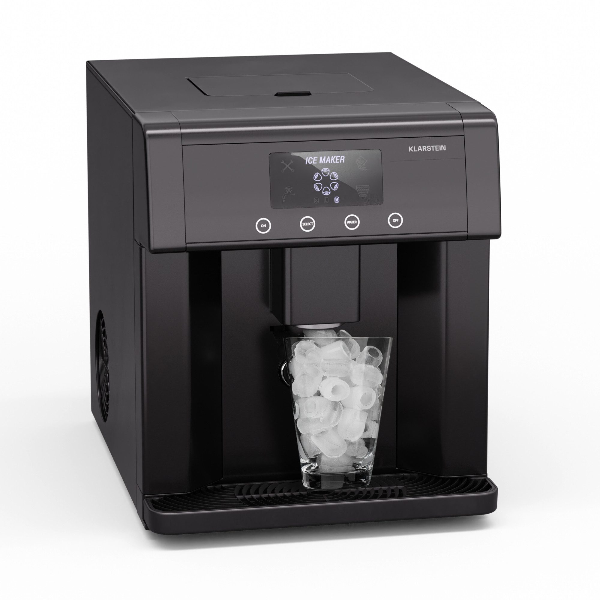Klarstein Eiswürfelmaschine Eiszeit, Eiswürfelbereiter Elektrisch Ice