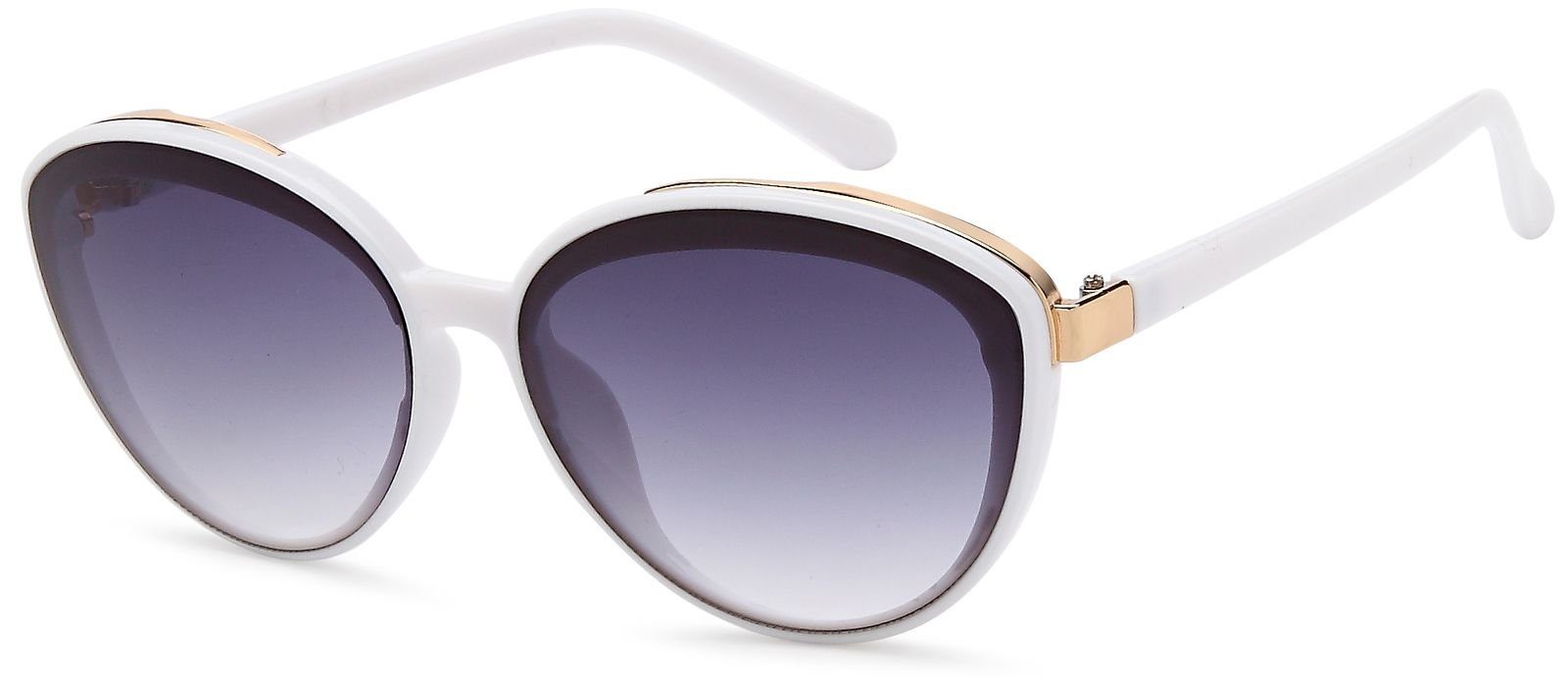 styleBREAKER Sonnenbrille Ovale Sonnenbrille - filigraner