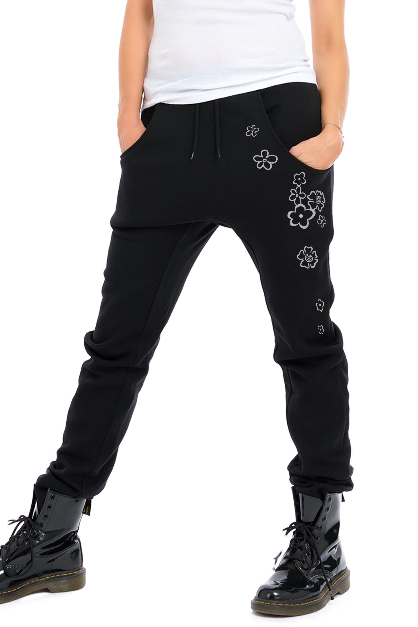 3Elfen Jogginghose Jogginghose Damen Winter schwarz