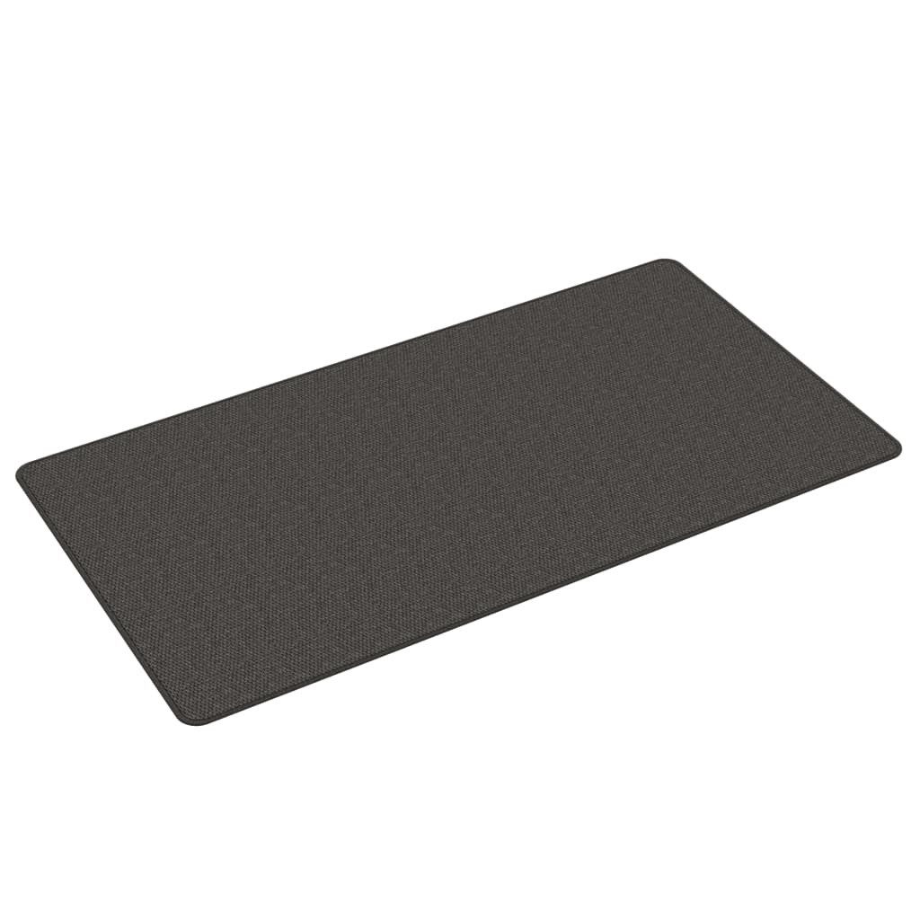 vidaXL Teppich Teppichläufer Sisal-Optik Anthrazit 80x150