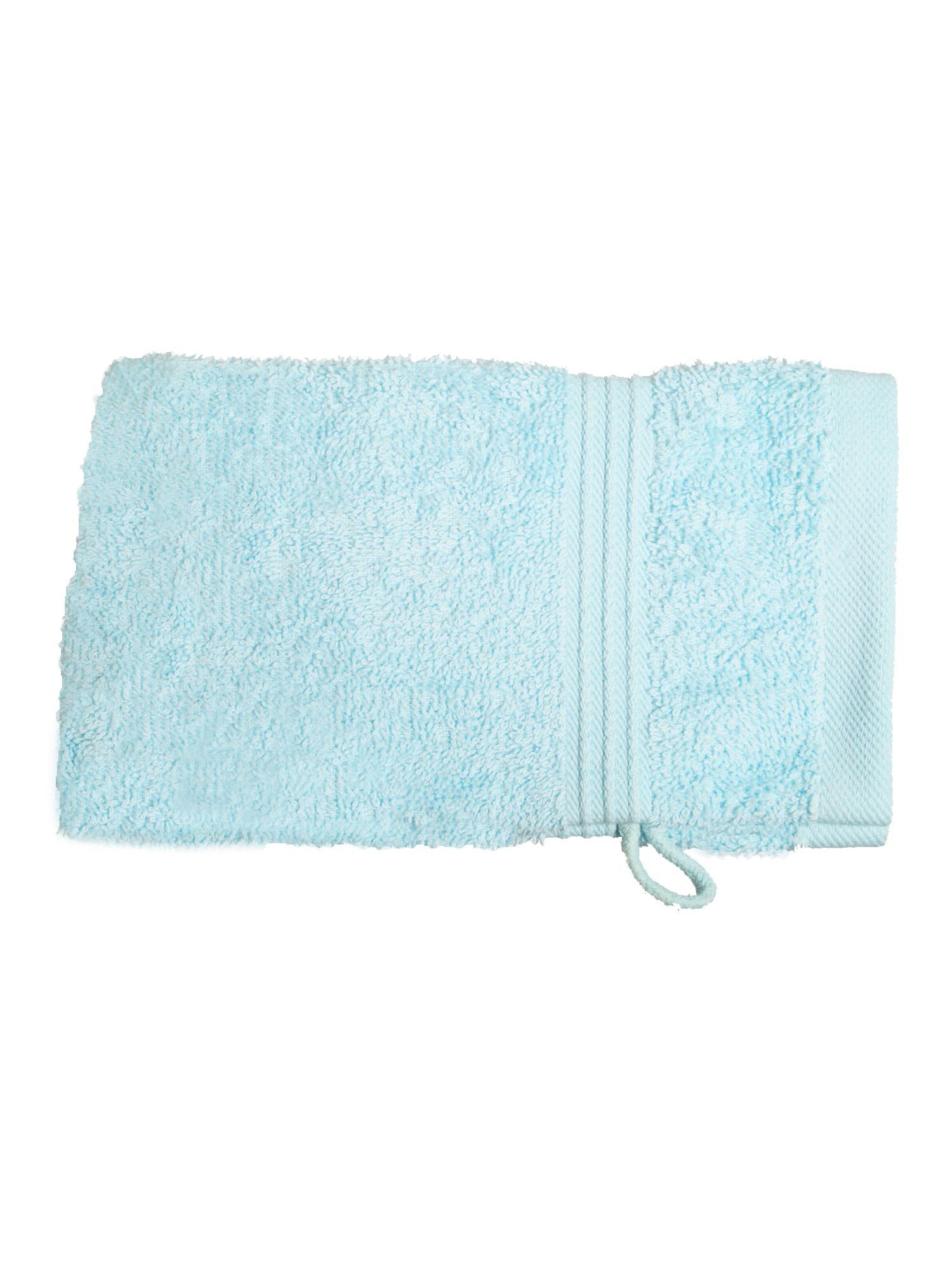Julie Julsen Handtücher 1-Handtücher-Babyblau-Waschhandschuh 15 x
