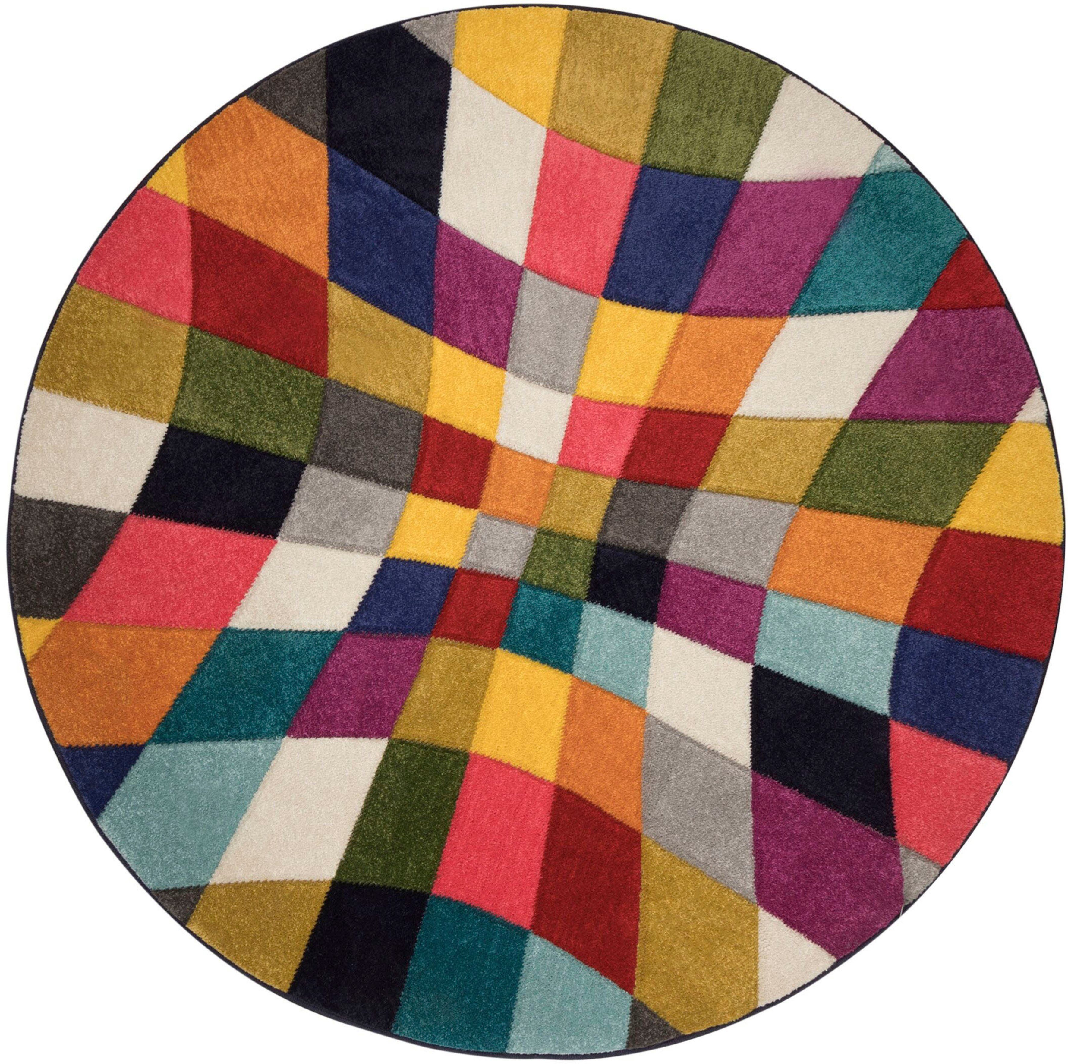 FLAIR RUGS Teppich Rhumba, rund, Höhe: