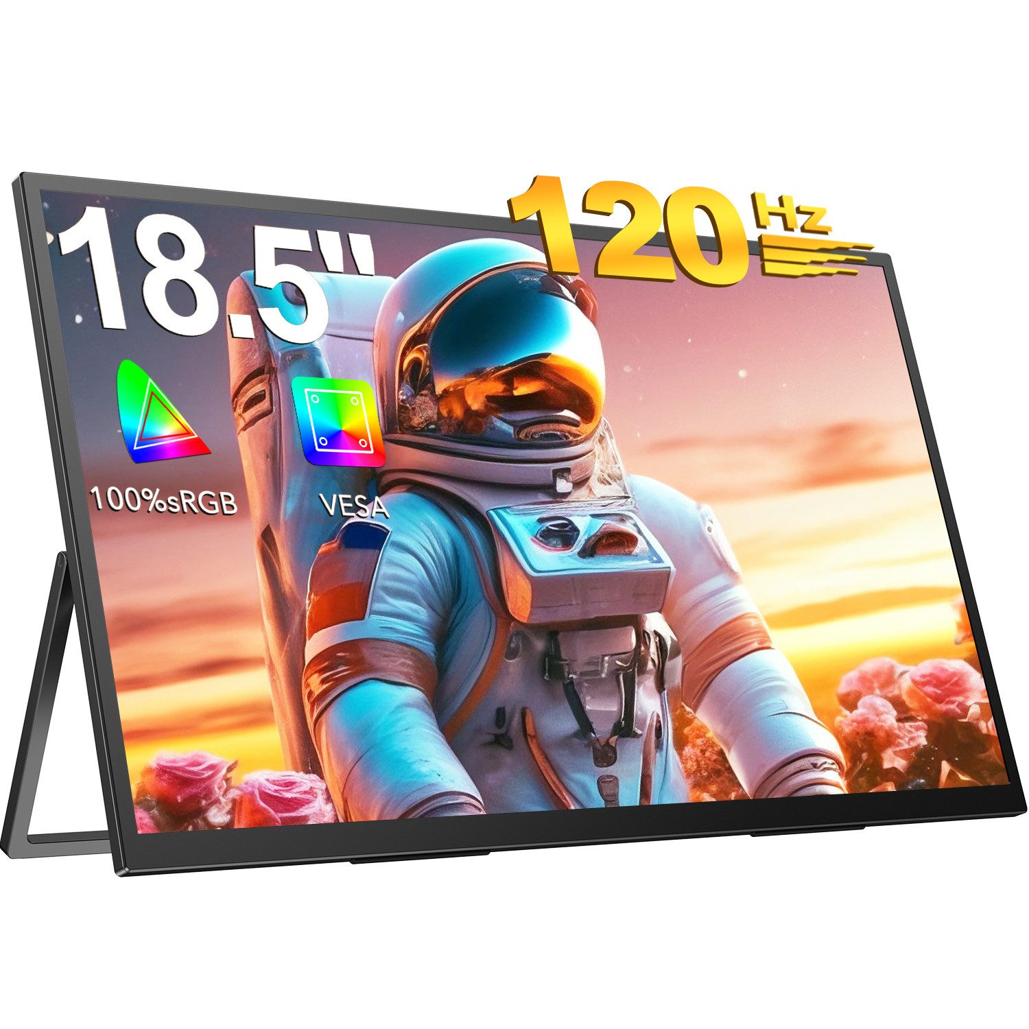 UPERFECT Tragbarer Monitor, Gaming Monitor, 100