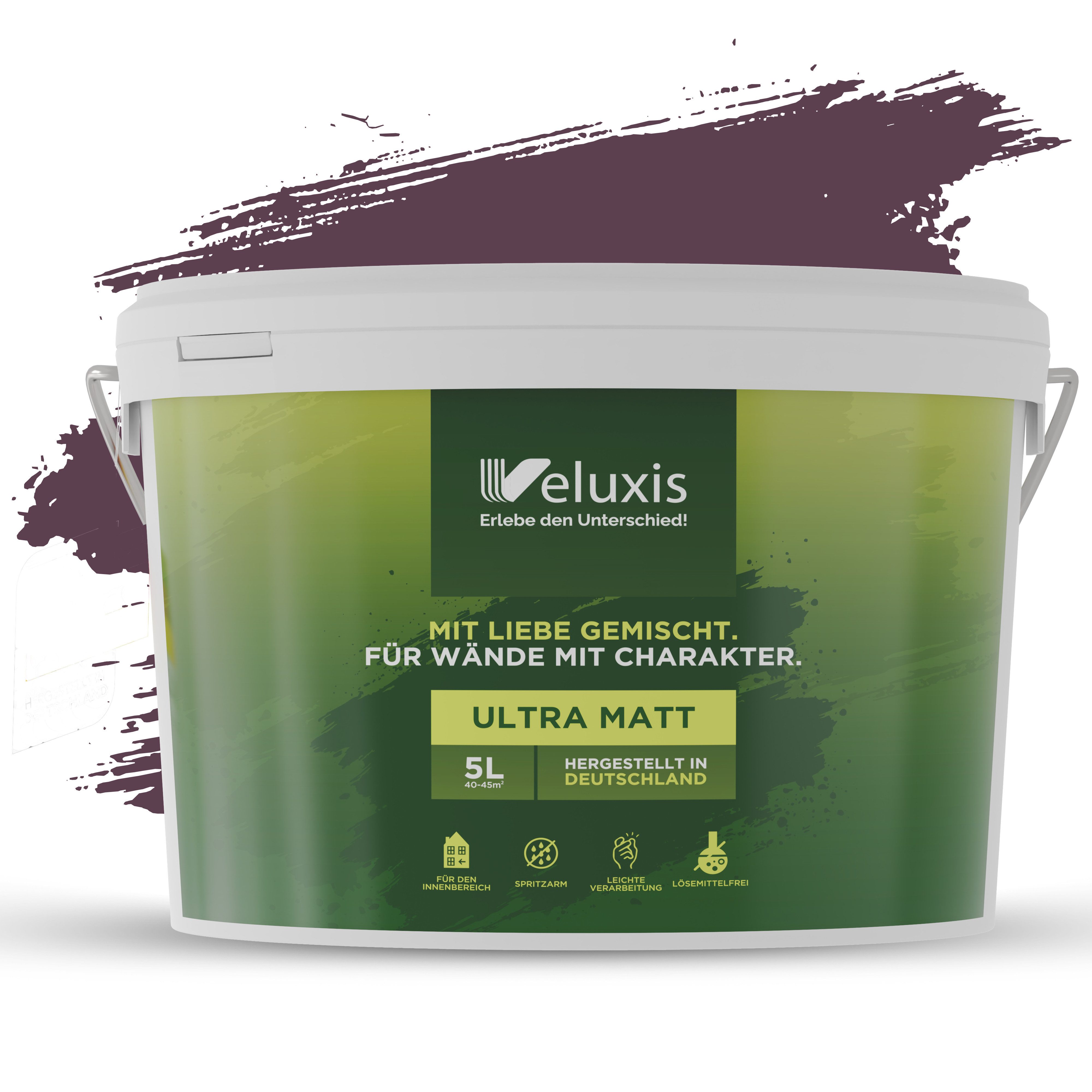 Veluxis Wandfarbe Veluxis® Wandfarbe Universal, Deckkraft-Klasse