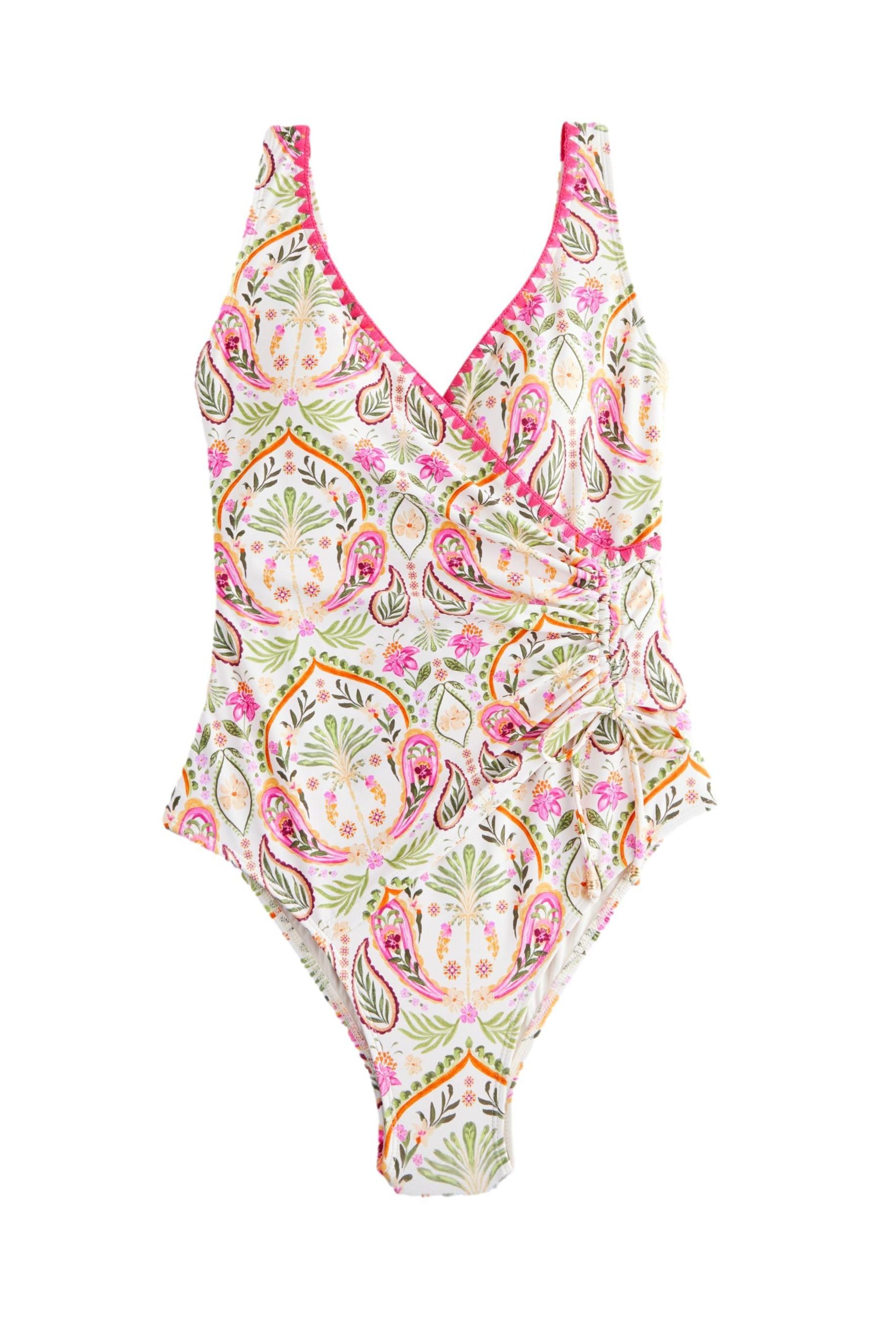 Next Badeanzug Bauchformender Badeanzug mit Raffung,